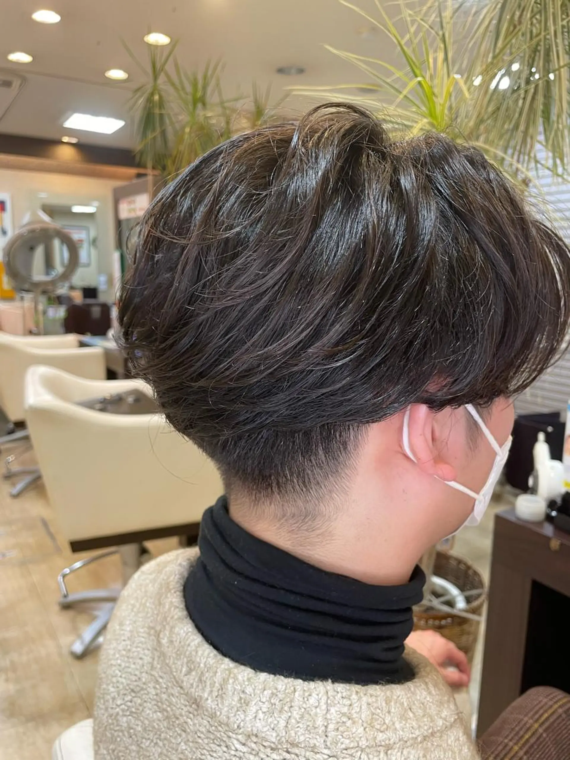 ミディアム パーマ メンズ メンズパーマ 赤司 泰樹のヘアスタイル