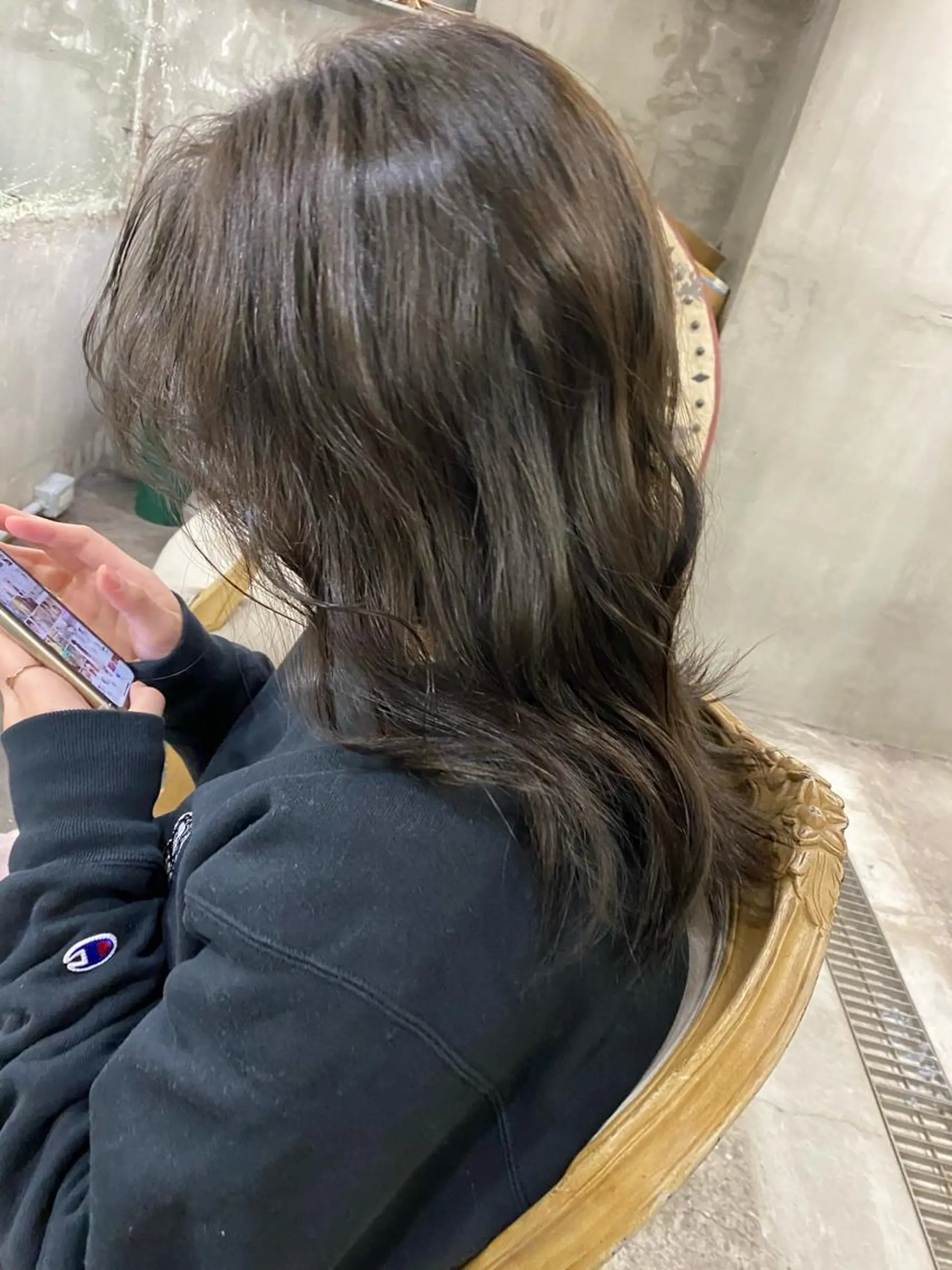 ロング アッシュ お任せヘア☘️☘️ 及川渚のヘアスタイル