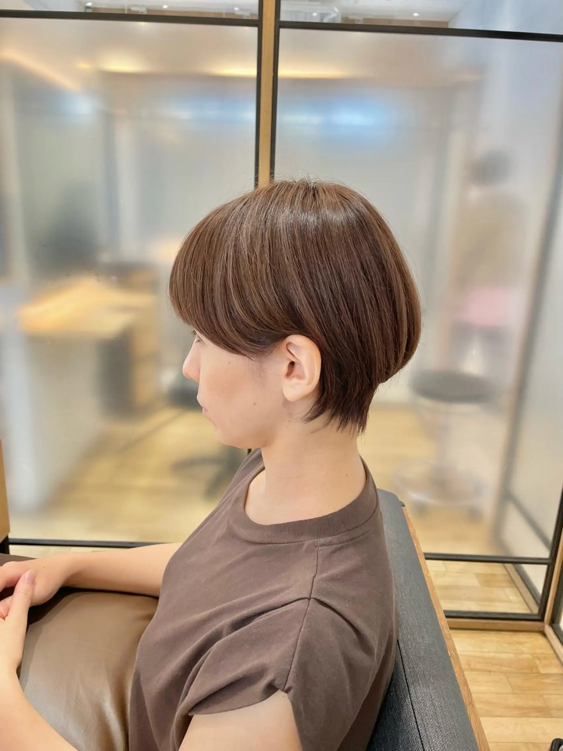 ショート ショートボブ 丸みショート ボブ ハイライト ショートヘア シノハラ ガクト ショート/白髪ぼかしのヘアスタイル