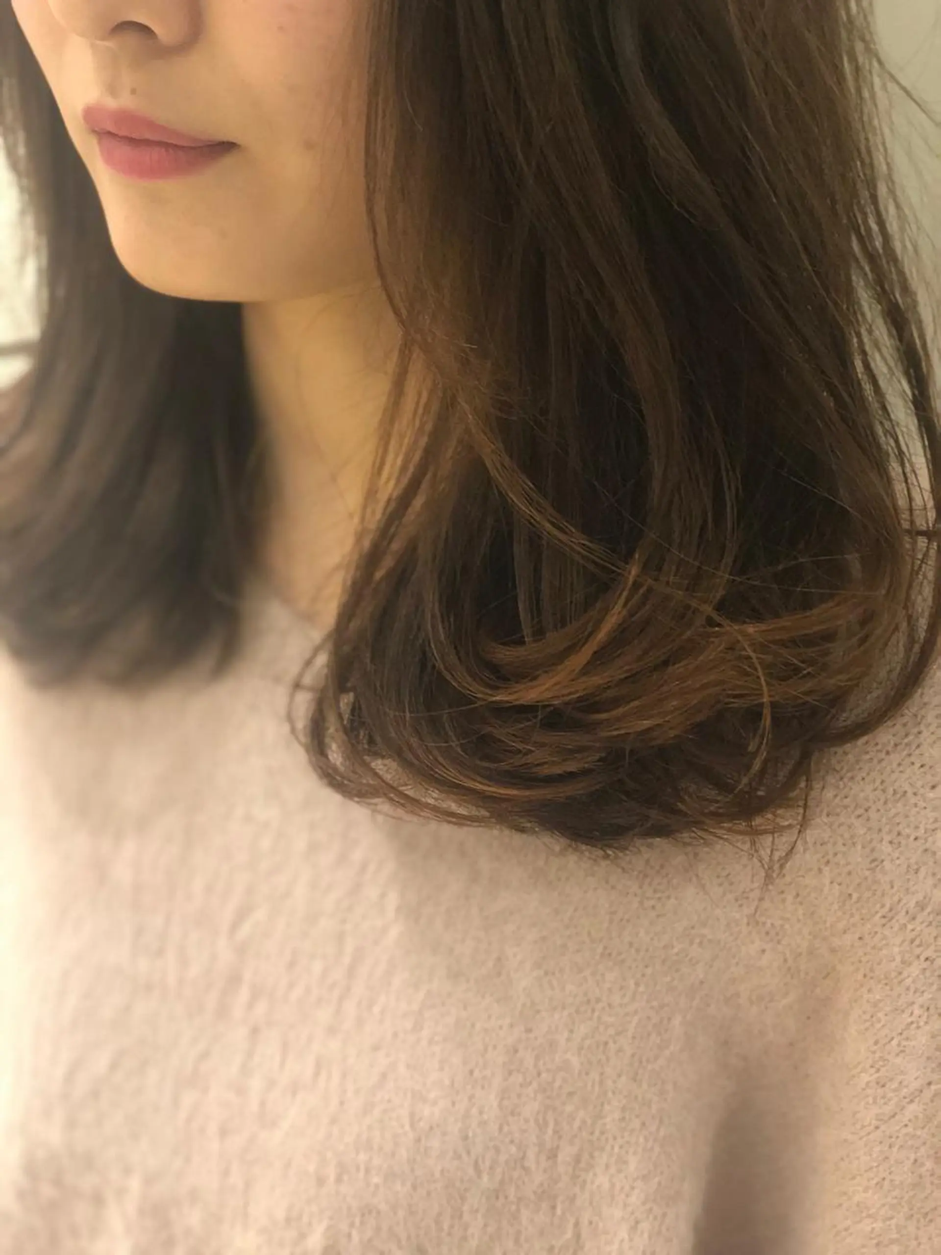 セミロング 外国人風カラー ⭐️店長　藤野 正博⭐️のヘアスタイル