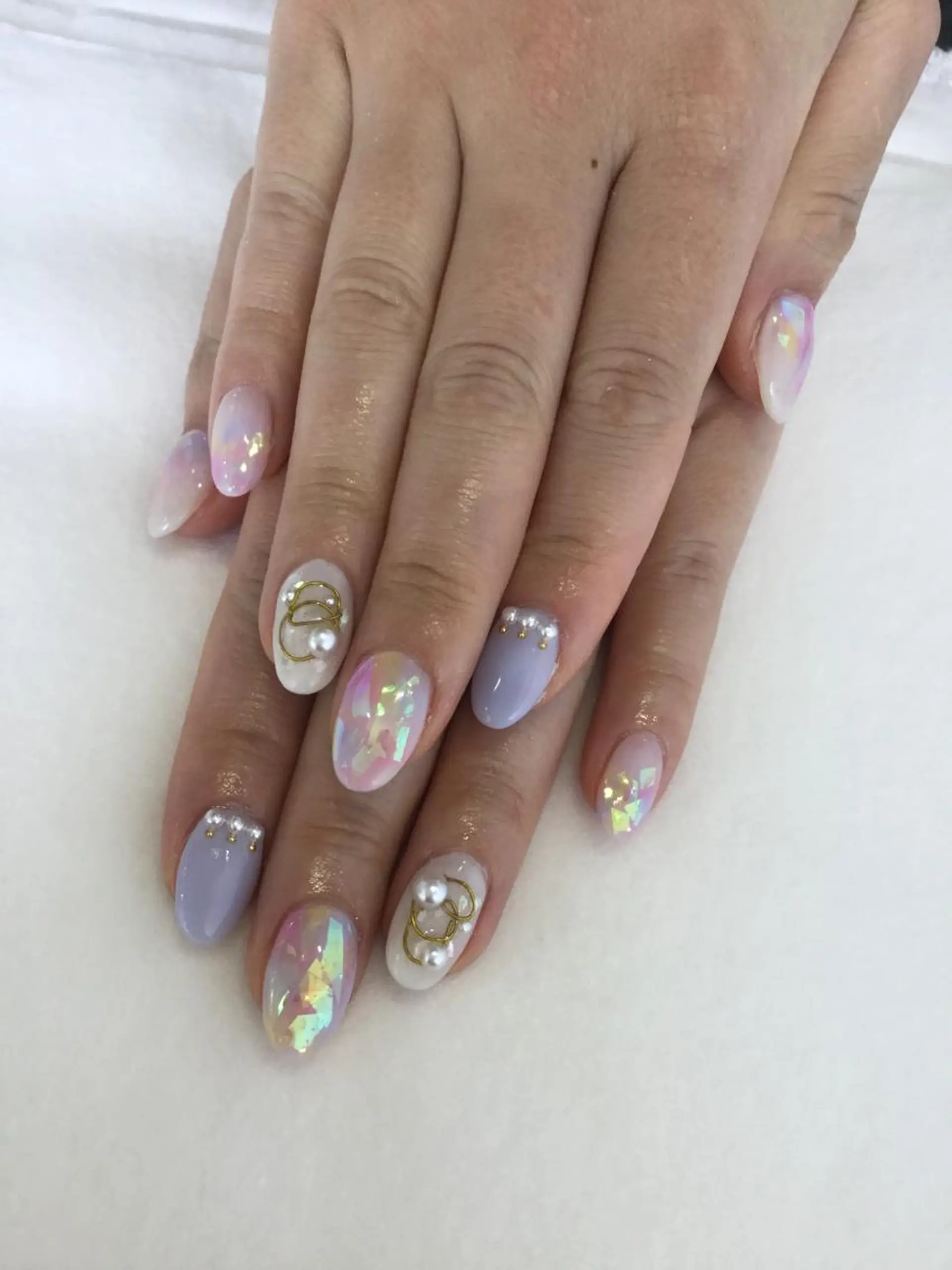 ネイル ハンドネイル 💎🐰 saki. m 🐰💎のネイルデザイン