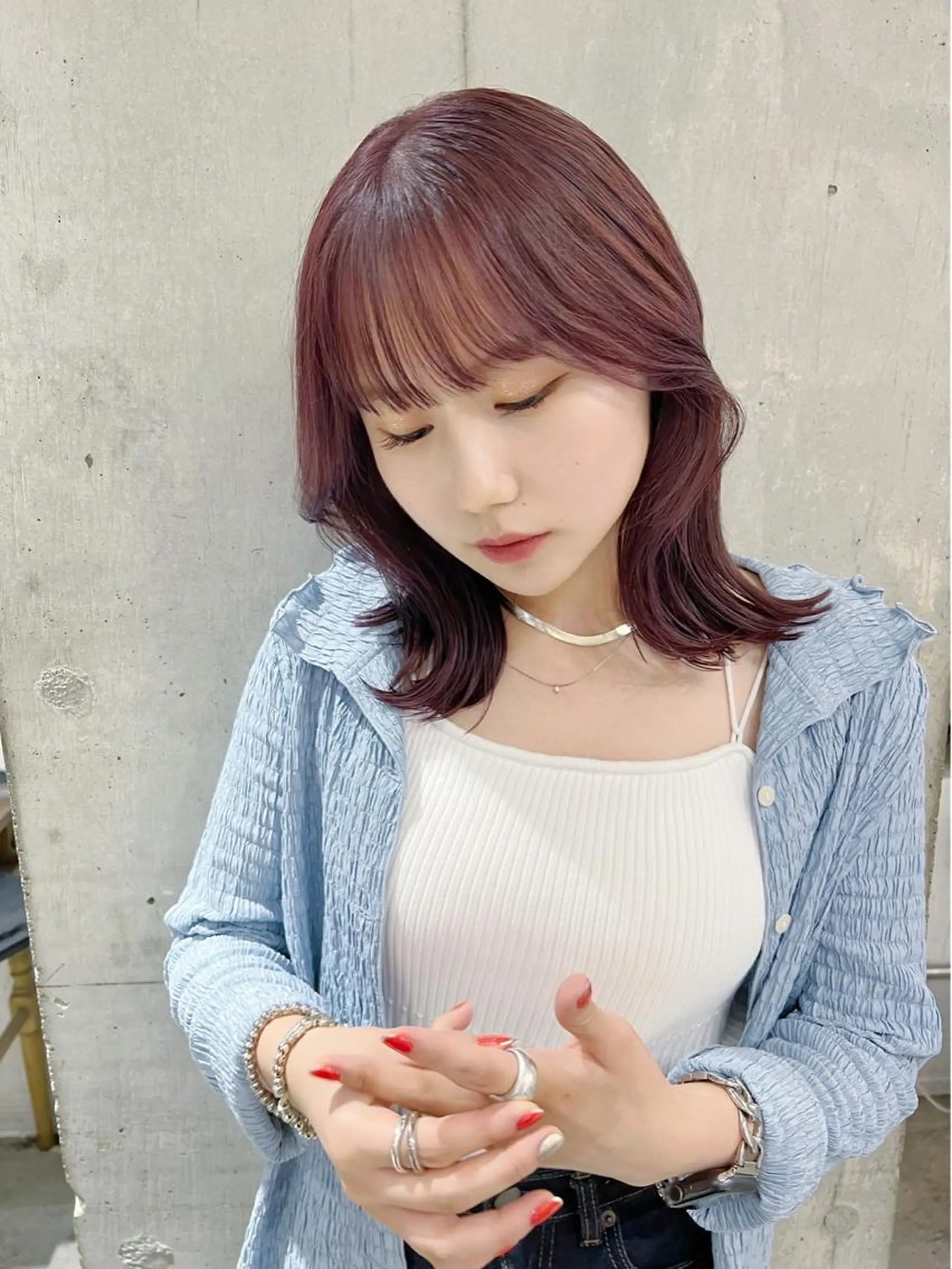 ミディアム 韓国風ヘア COAPLUS所属・透明感color特化 🪄cocoroのヘアスタイル