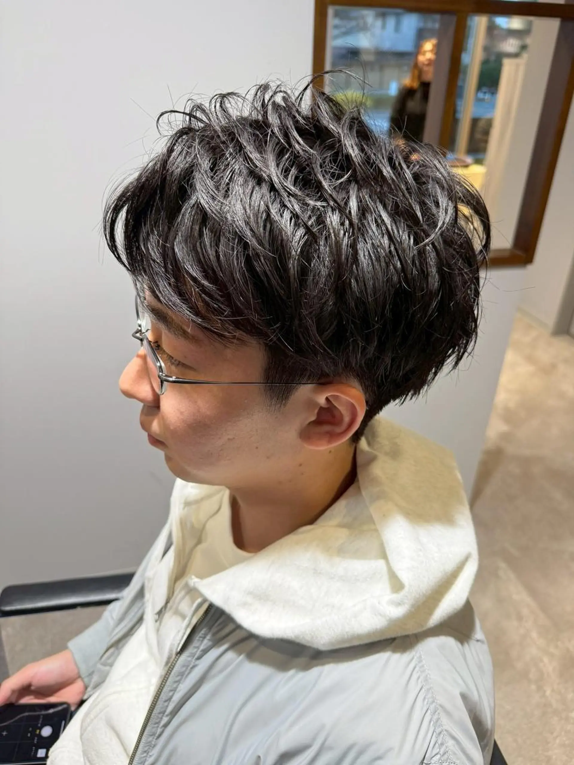 ショート メンズ フェードカット メンズ韓国風 韓国マッシュ マッシュ メンズパーマ メンズ特化🏆 田中滉のヘアスタイル