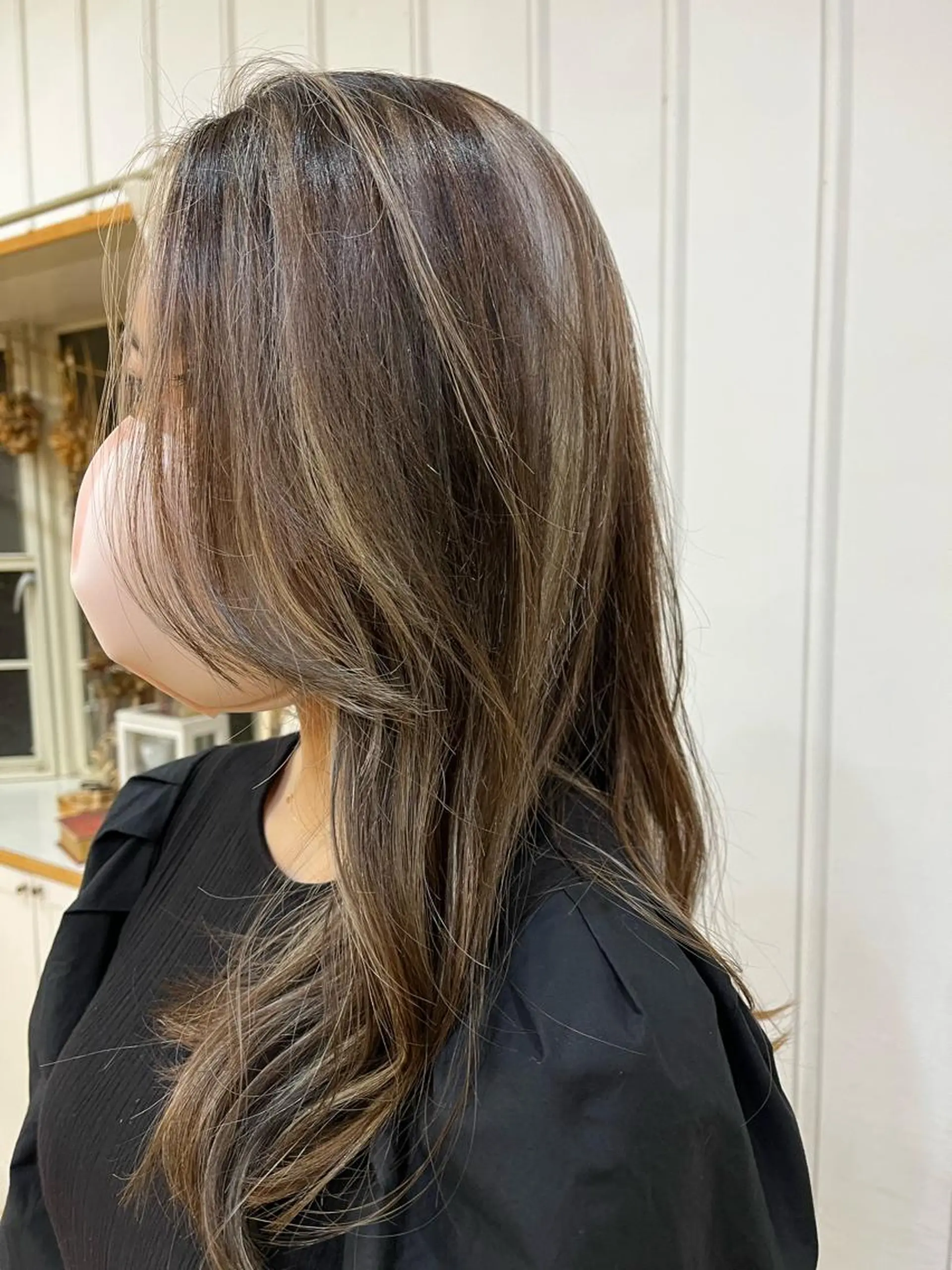 ロング カラー ヘアカラー ショート/ボブ/透明 感カラー/高橋あみのヘアスタイル