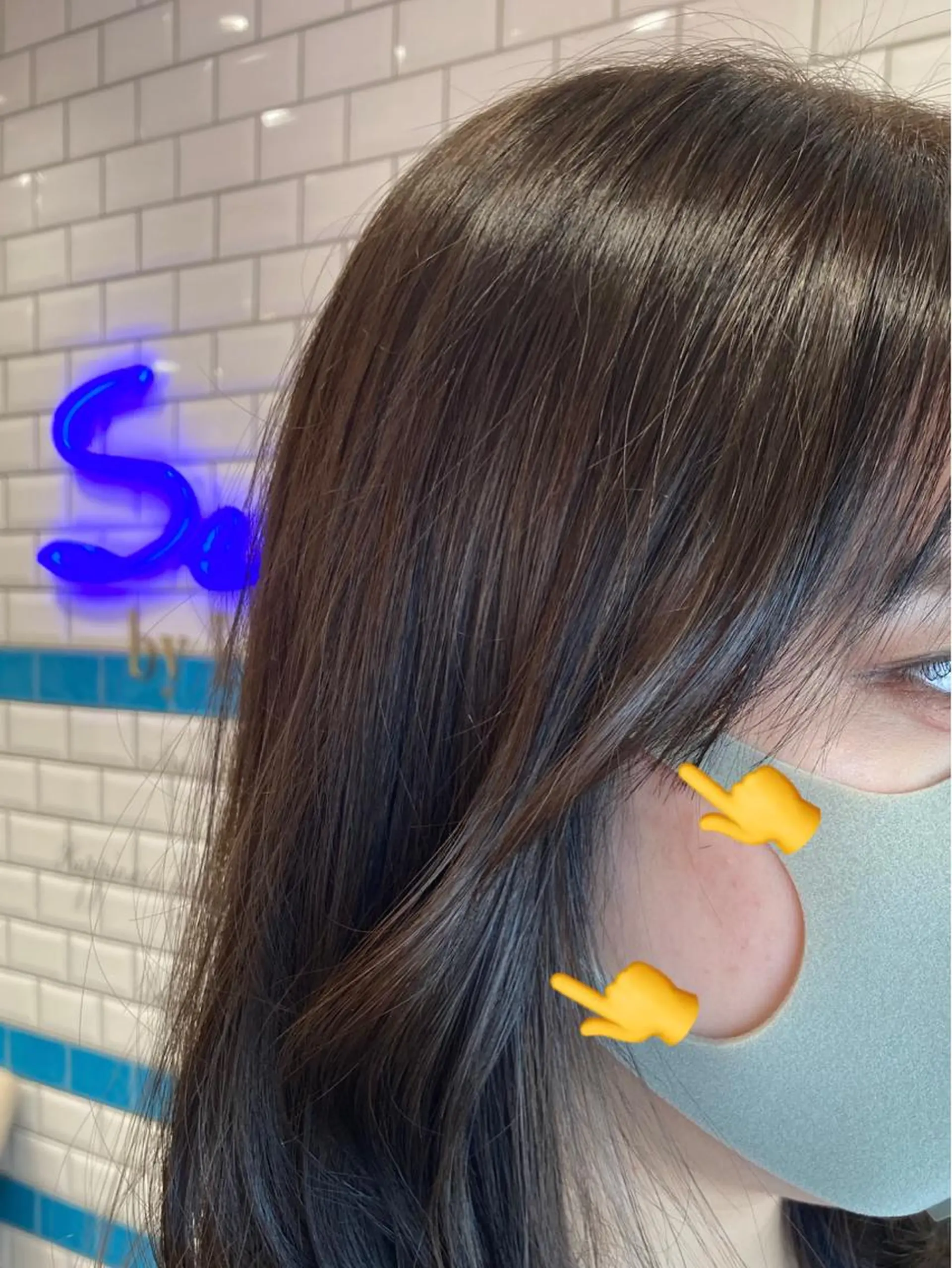 ミディアム カラー おくれ毛 Loom .by Sea  ルームバイシー所属・レイヤー/前髪/ 韓国/CHIHIROのヘアスタイル