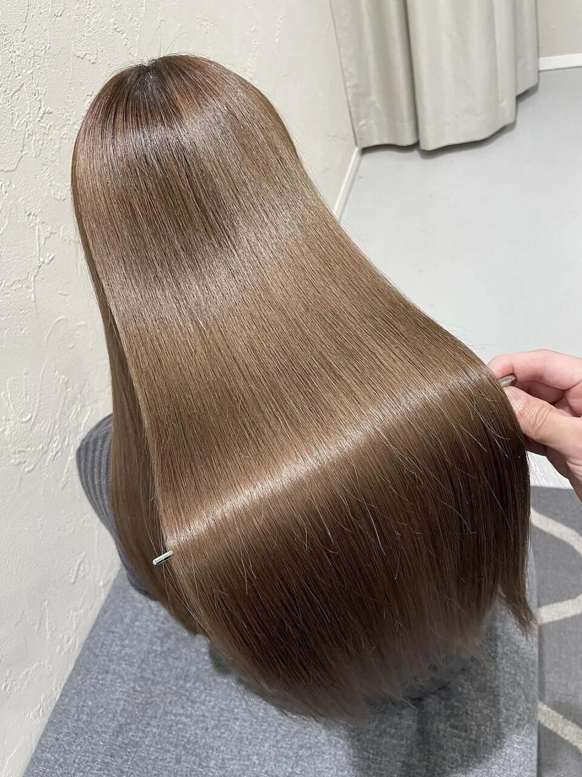 ロング カット ヘアカラー 縮毛矯正 松下 紗季のヘアスタイル