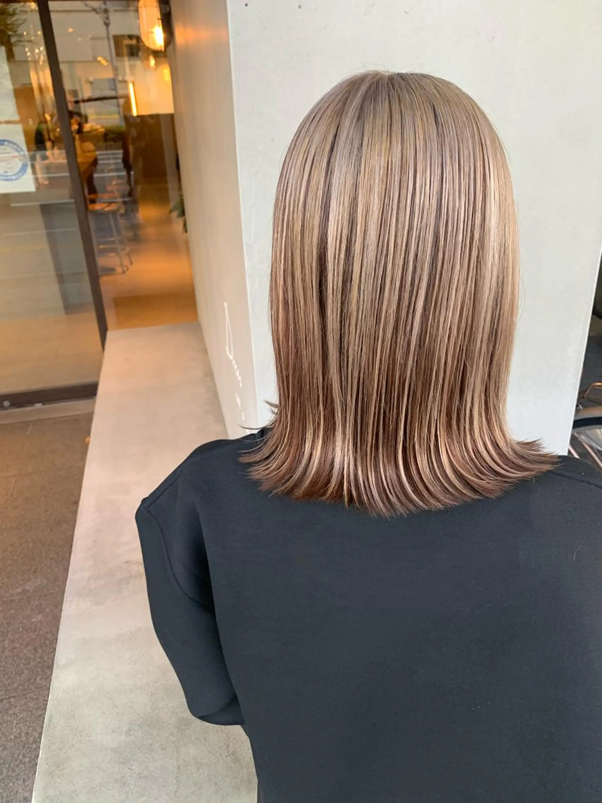 ミディアム カラー ヘアカラー ブリーチ/アレンジ 天満/chihiroのヘアスタイル