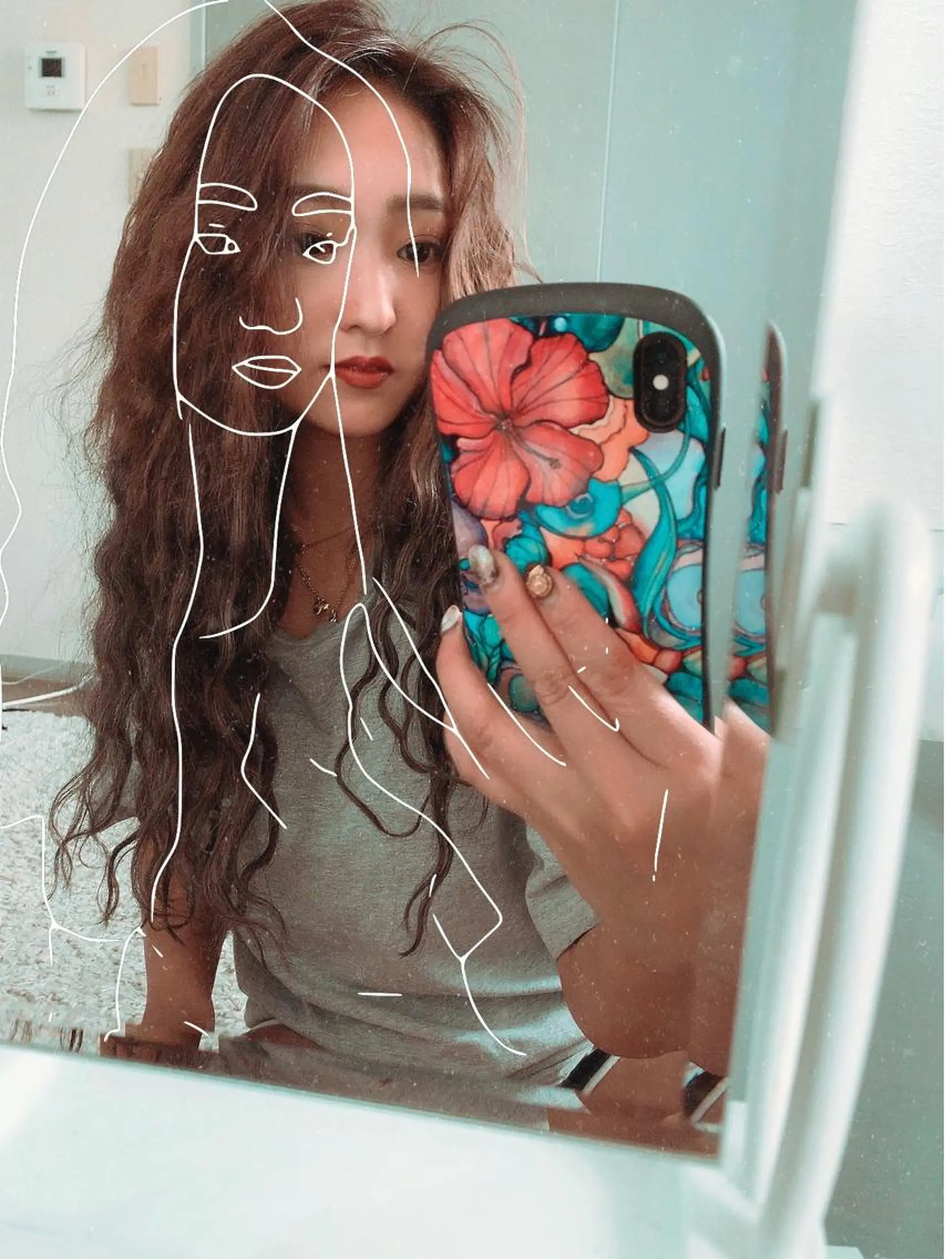 ロング カラー Miku 🇺🇸のヘアスタイル