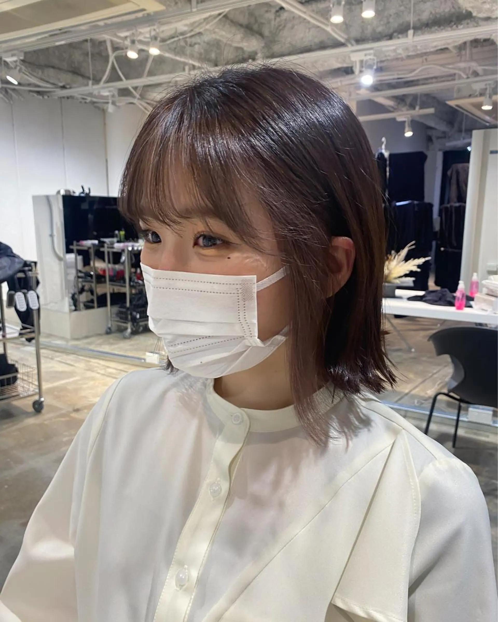 ショート カラー ミストバング  フェイスフレーミング カット ヘアカラー トリートメント 店長/レイヤーカット /大東悠生のヘアスタイル