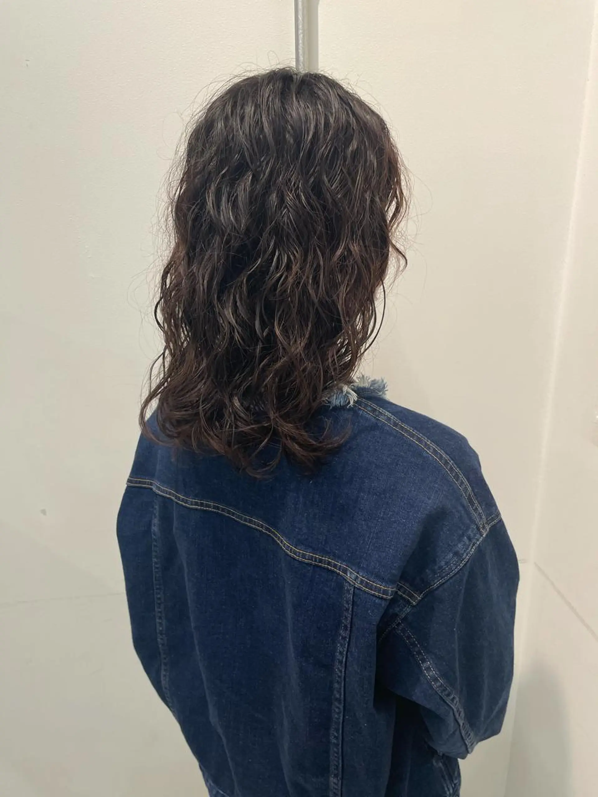 ミディアム カラー パーマ キッズ カット パーマ トリートメント オトナヘア🌸 harukaのヘアスタイル