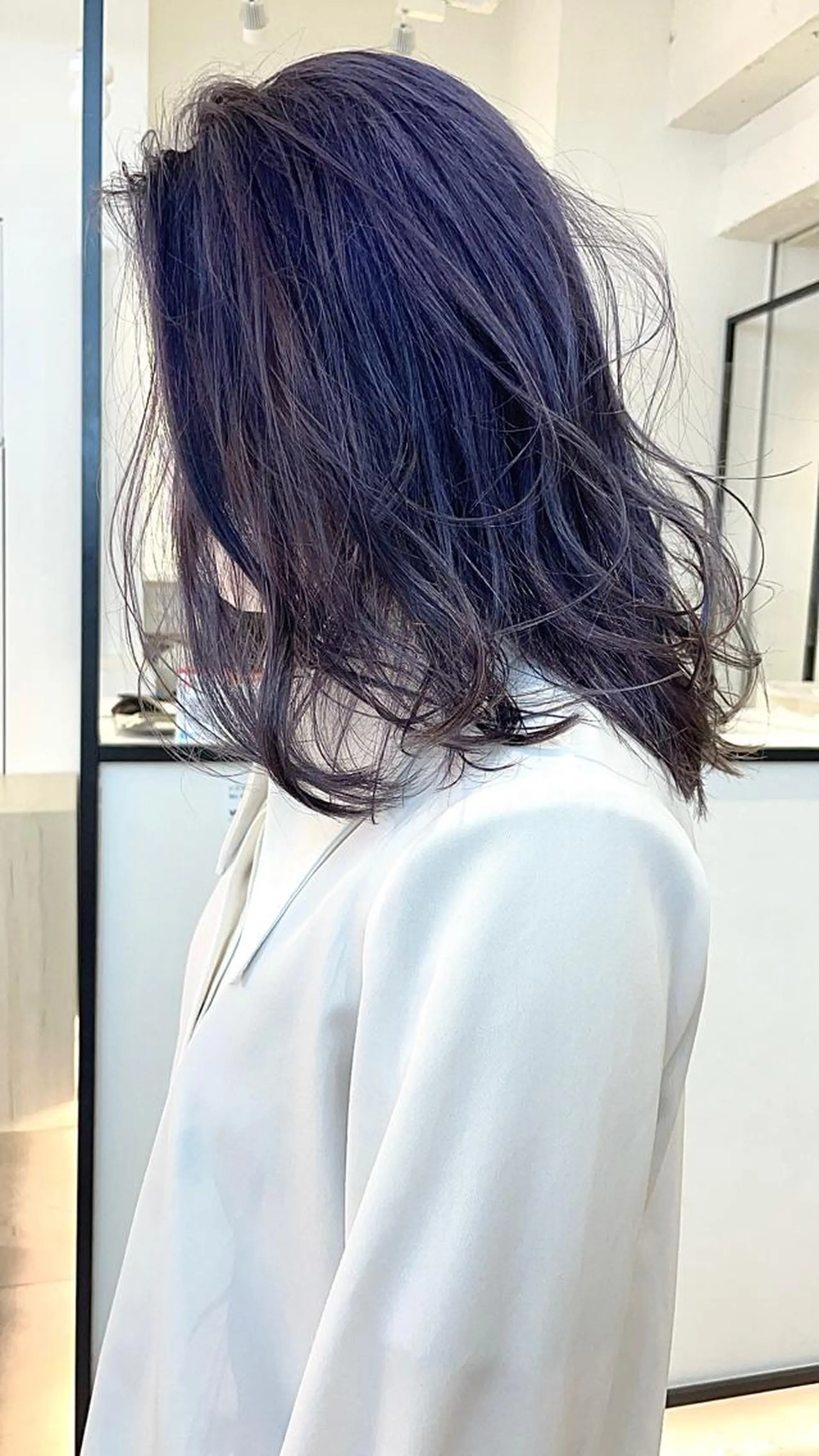 セミロング カラー ヘアカラー 🇰🇷カルマパーマ kaito🇰🇷のヘアスタイル