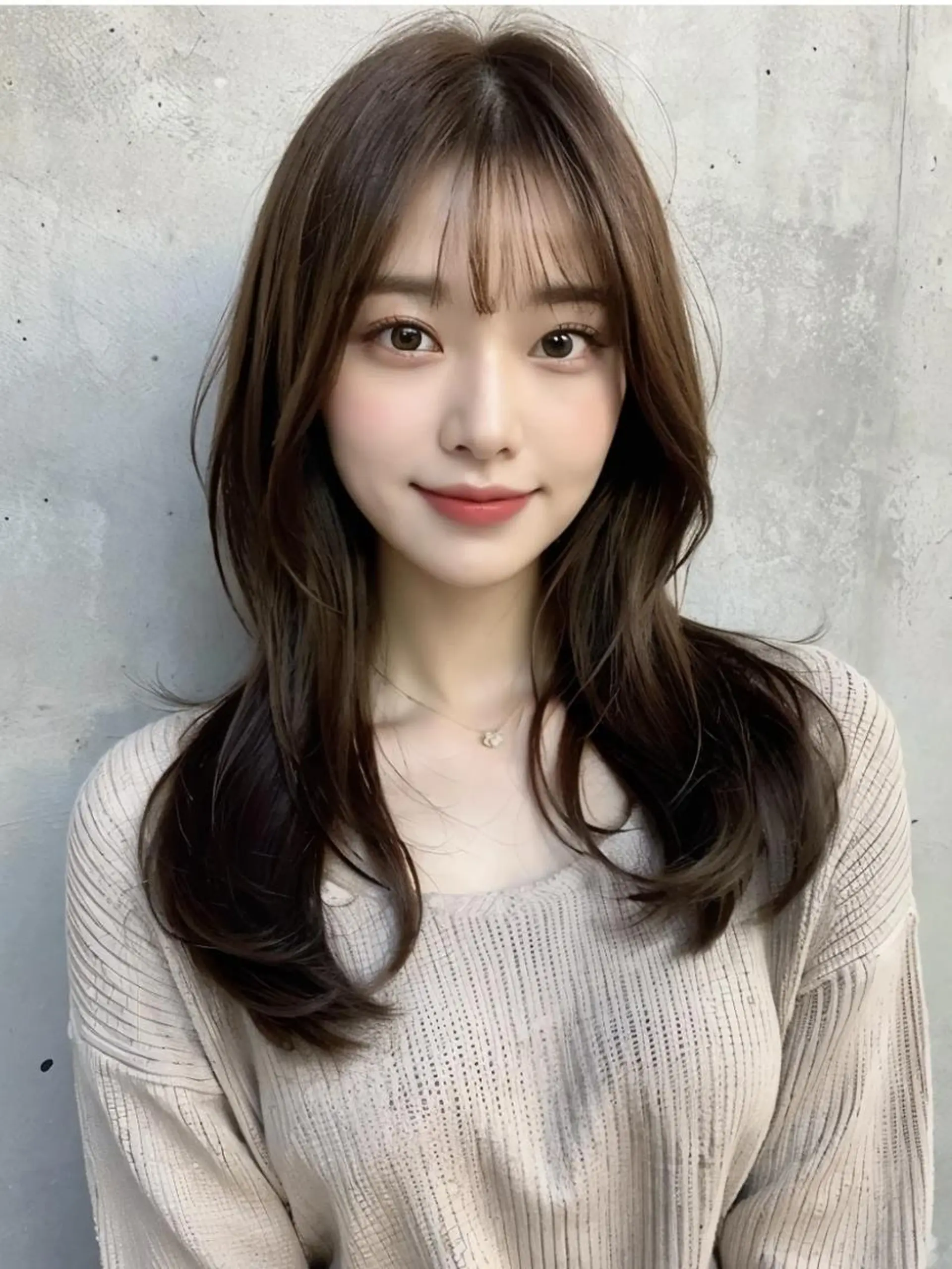 セミロング 髪質改善🇰🇷 レイヤーカット/梅田のヘアスタイル