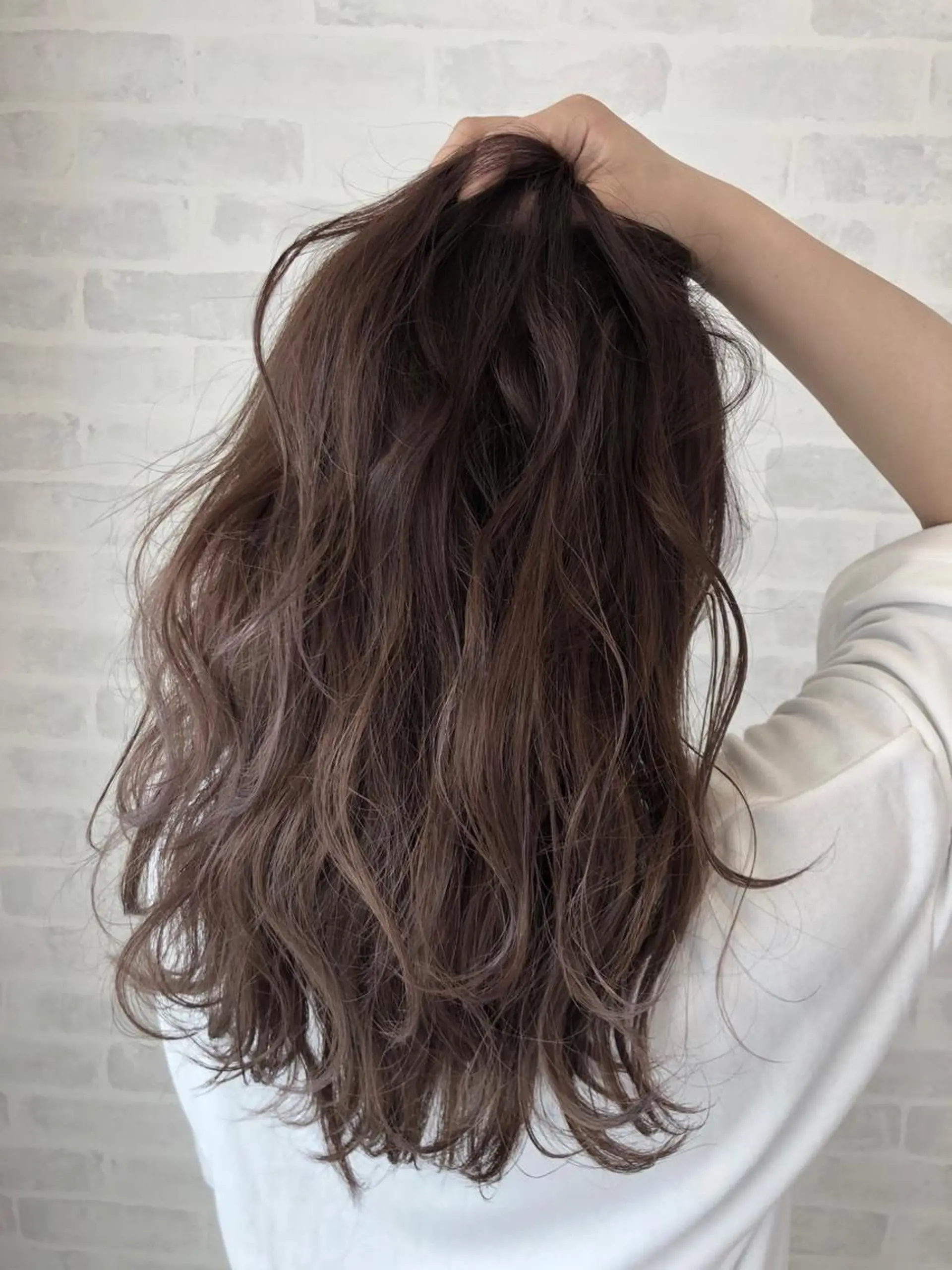 ロング カラー パーマ ヘアアレンジ メンズ キッズ ネイル マツエク・マツパ 山崎 義弘のヘアスタイル