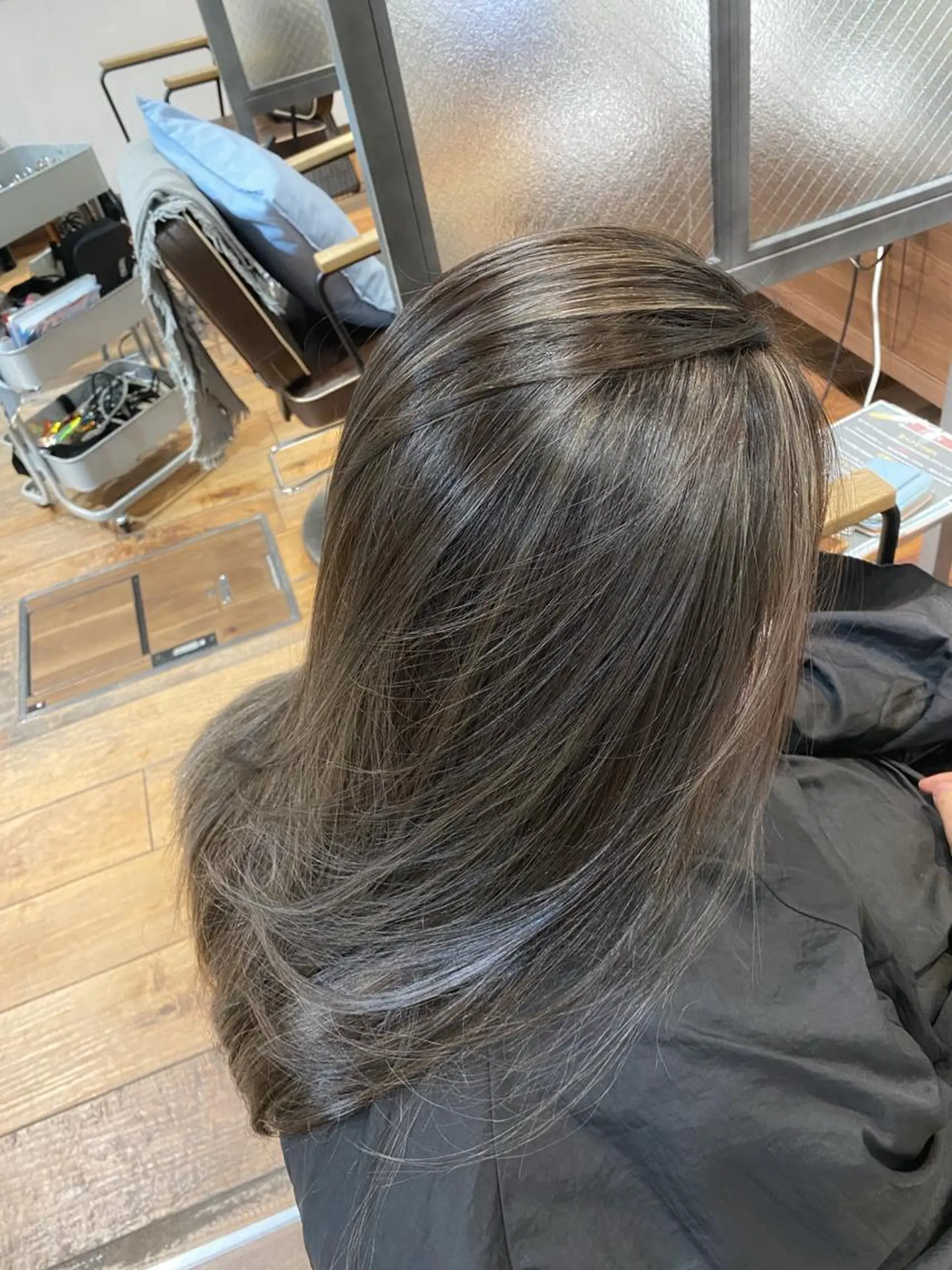 ロング ロング 海外風カーテンバング Mao広尾美容室のヘアスタイル