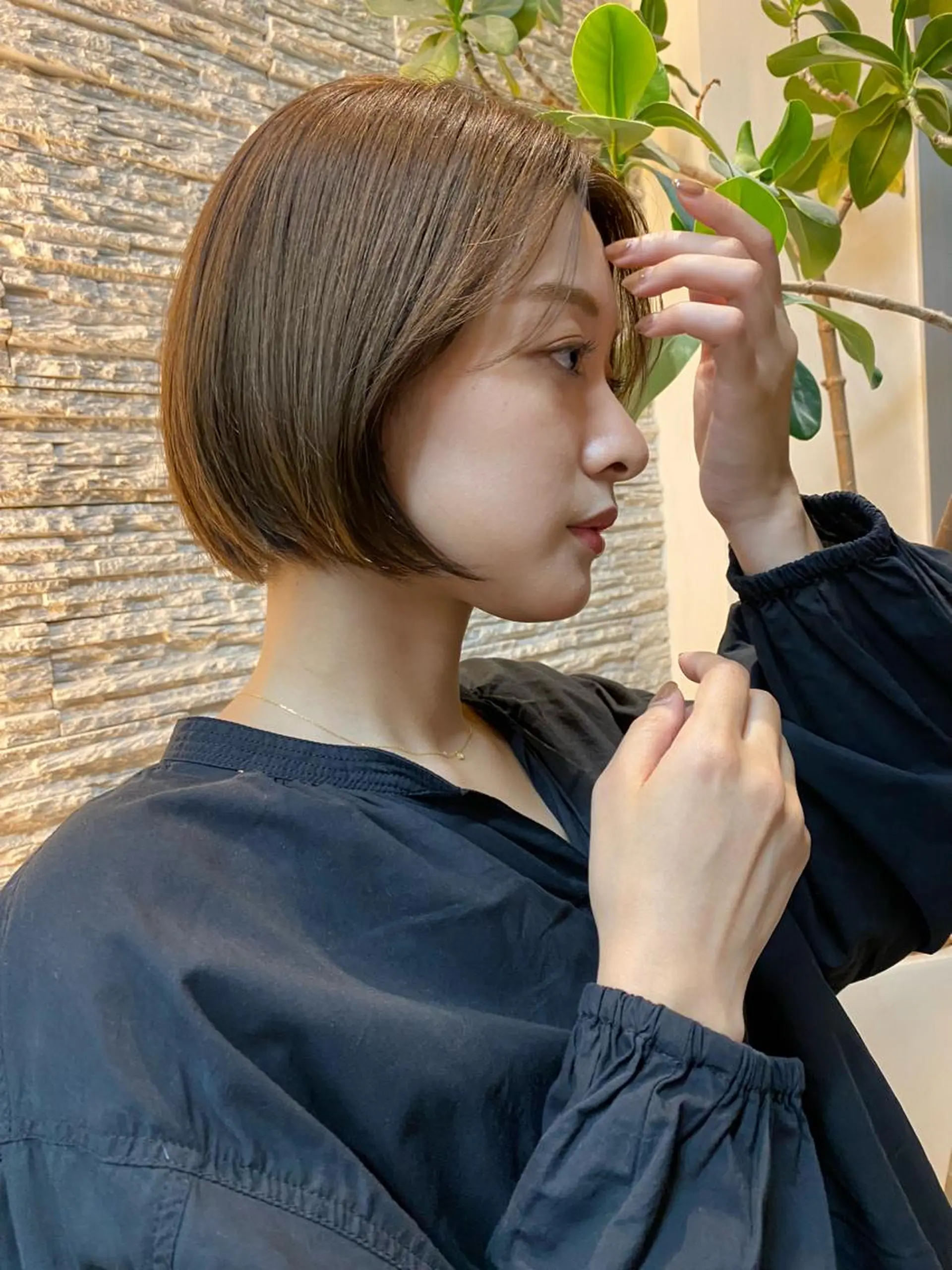 ショート カラー ベージュカラー 透明感カラー ボブ Ocean Hair&Life  【オーシャンヘアーアンドライフ】所属・水田 成美のヘアスタイル