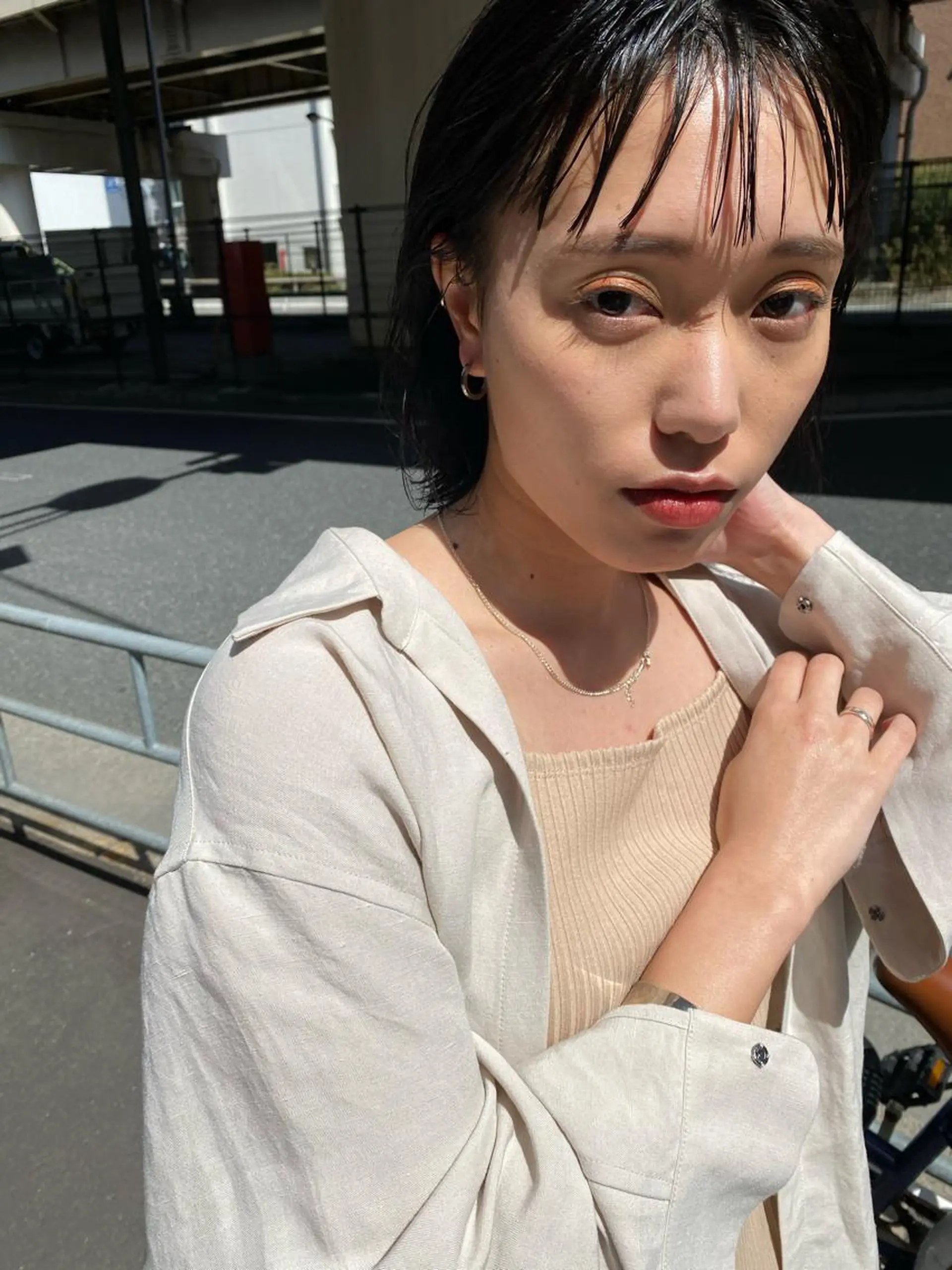 ミディアム カラー 似合わせカット レイヤー/ボブのヘアスタイル