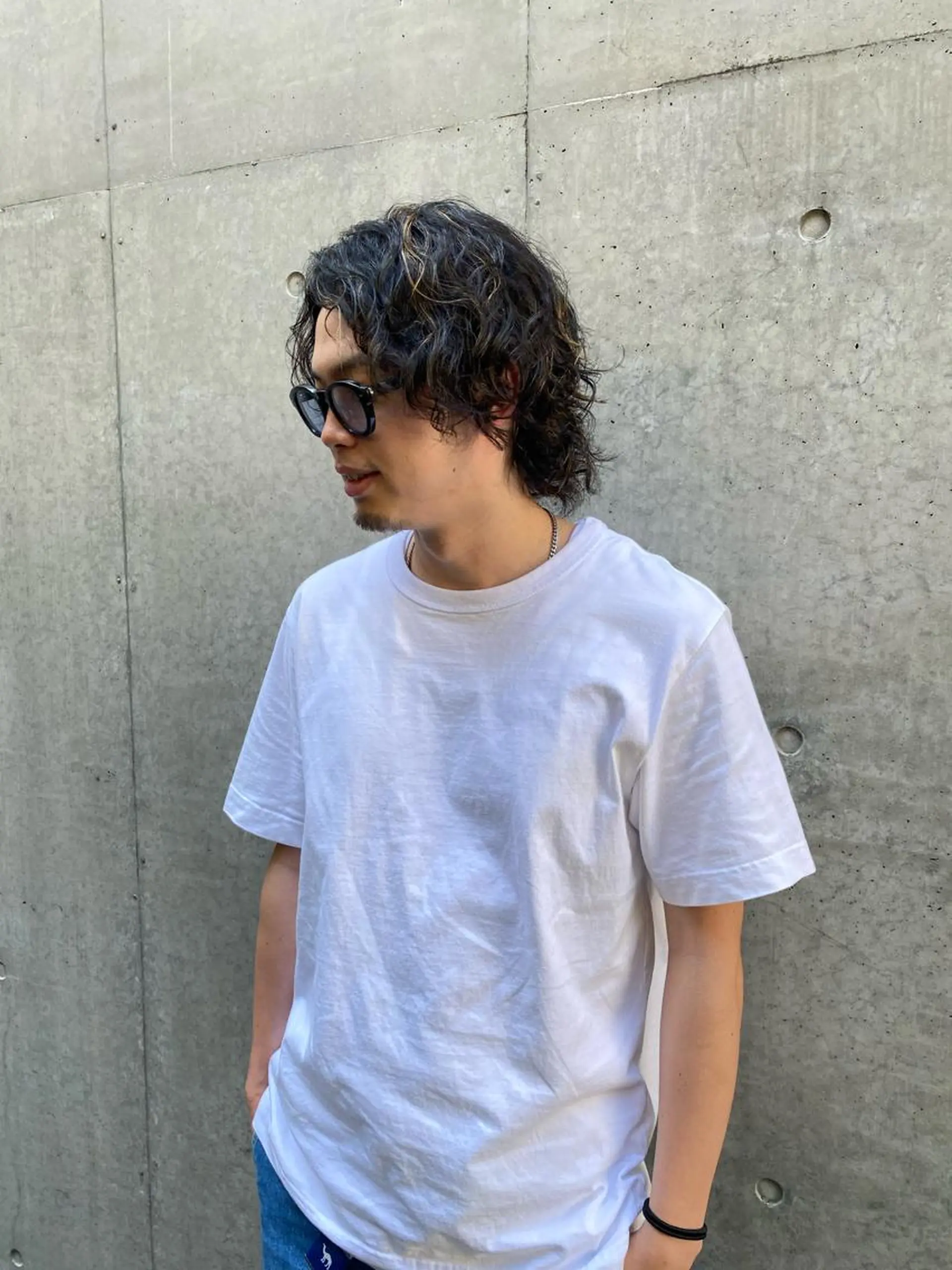 セミロング パーマ メンズ カット パーマ 菊池大一 溝の口パーマのヘアスタイル