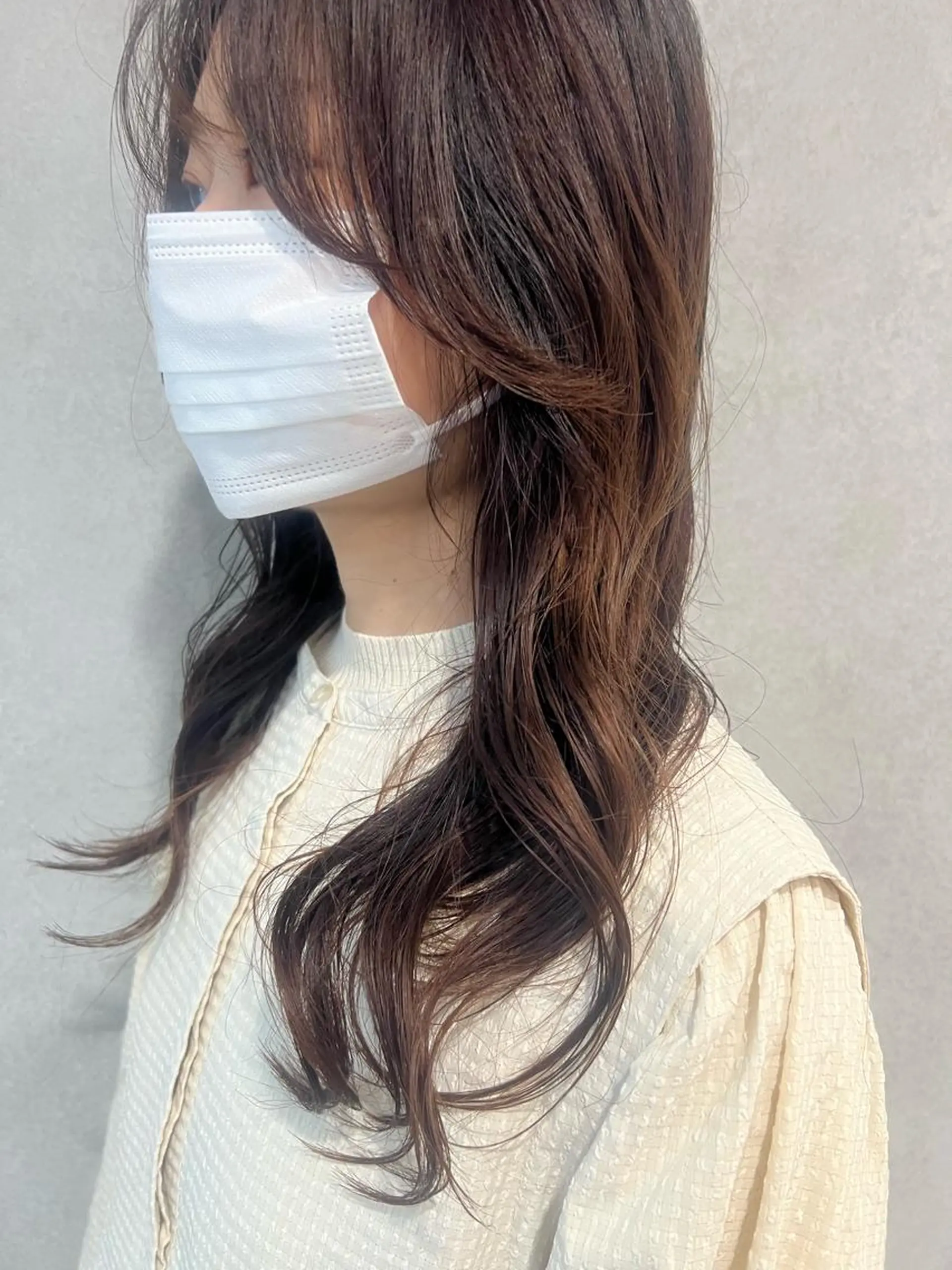 ロング パーマ 韓国風ヘア カット パーマ トリートメント 韓国hair ·͜· watanabeのヘアスタイル