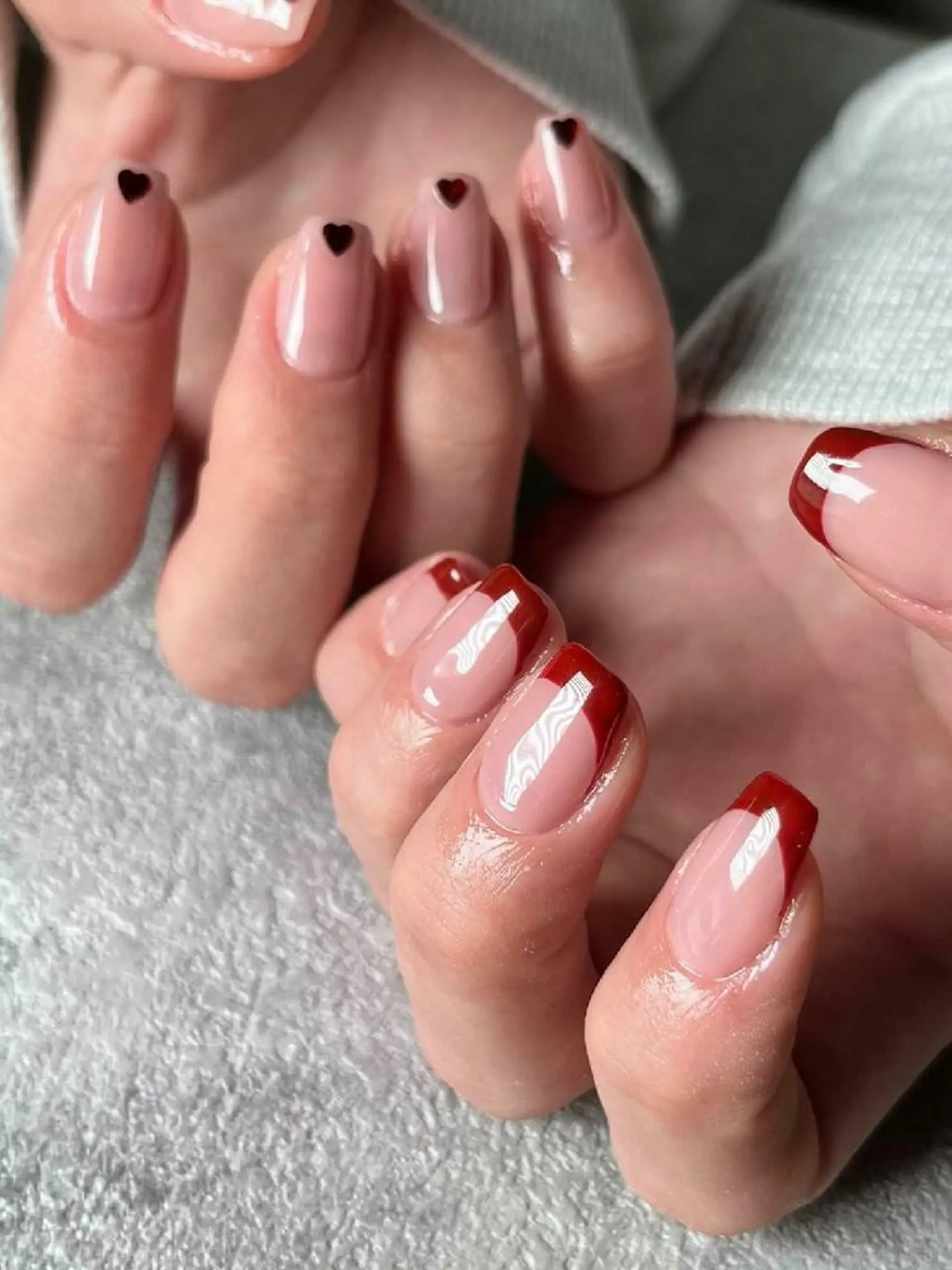 ネイル 持ち込み ニュアンスネイル シンプルネイル 冬ネイル 3dパーツ/流行り 👧shushu❤️のネイルデザイン