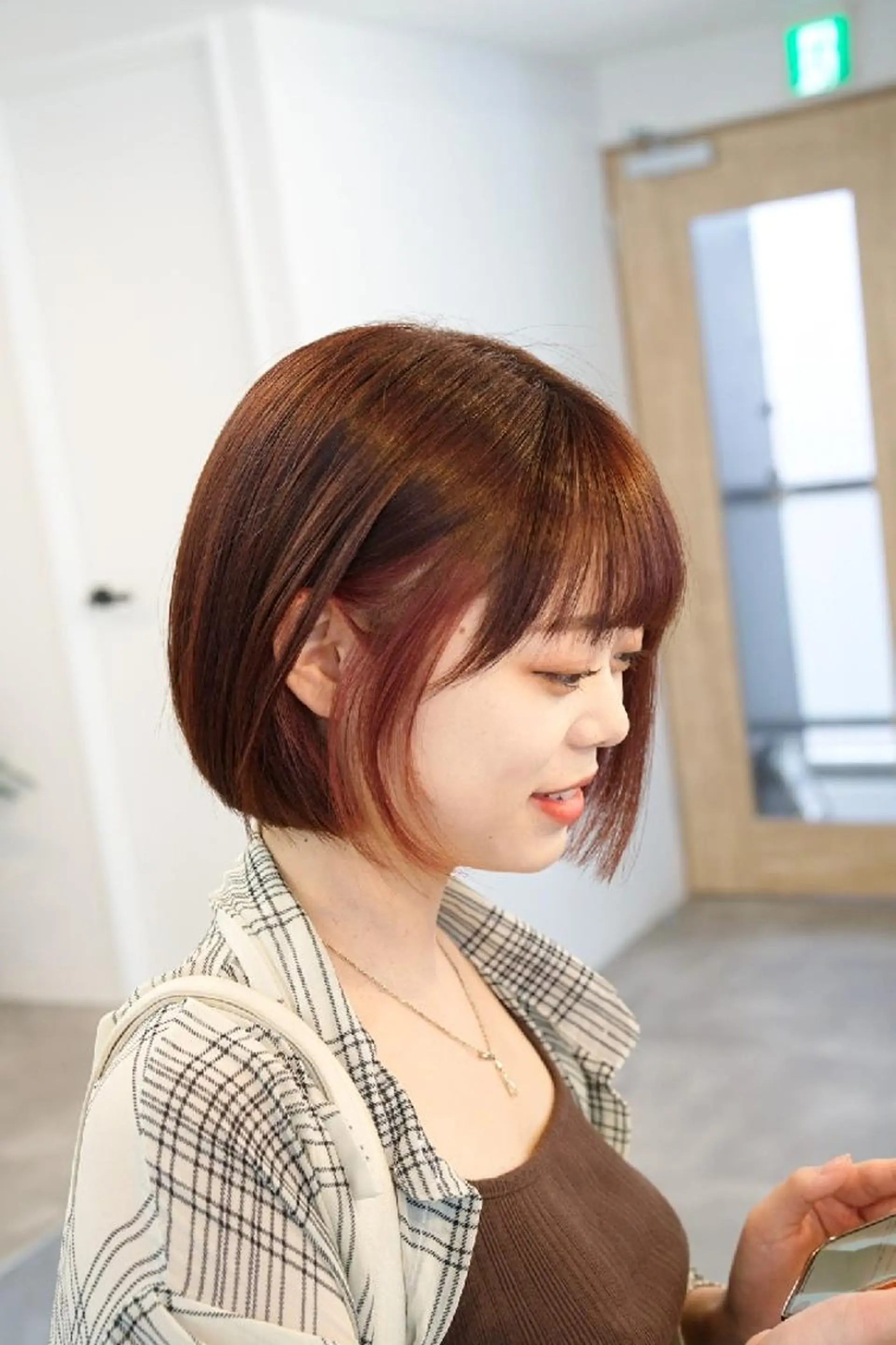 ショート ボブ トリートメント カット ヘアカラー トリートメント Armoire所属・安藤悠里/ハイトーン /デザインカラーのヘアスタイル