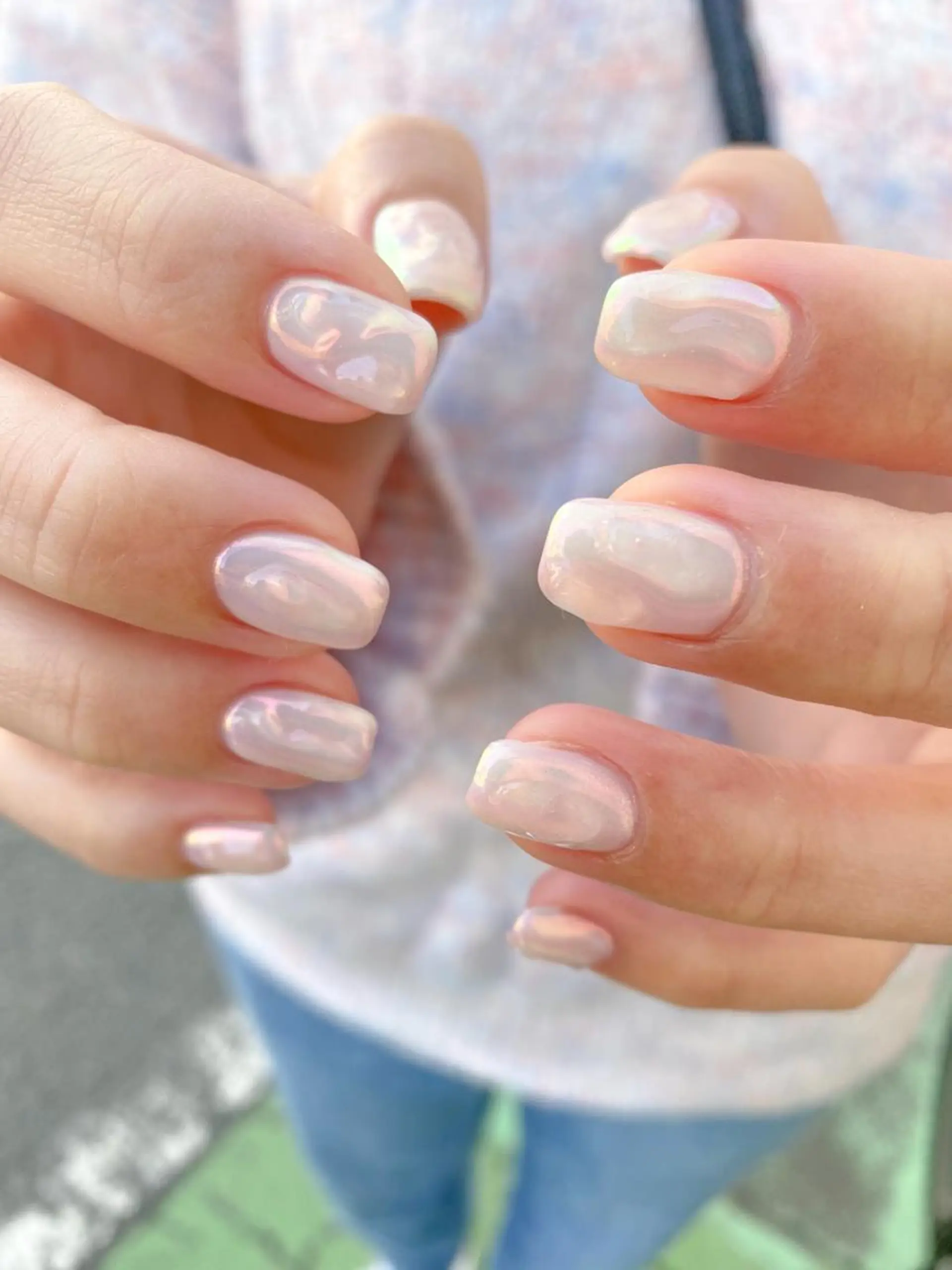 ネイル オーロラネイル キラキラネイル ハンドネイル 表参道colore所属・表参道colore店 REICAのネイルデザイン