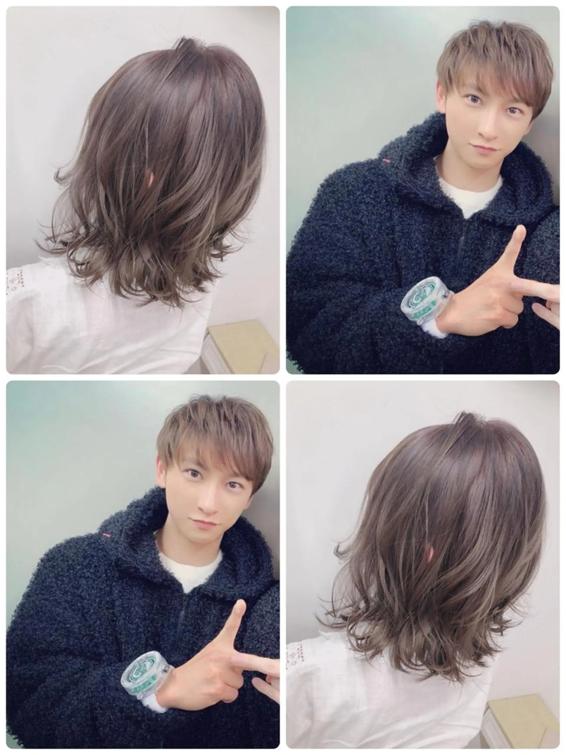 ミディアム カラー ヘアアレンジ ベージュカラー ブリーチ 透明感カラー 外苑前NO.1艶髪 透明感カラーのヘアスタイル