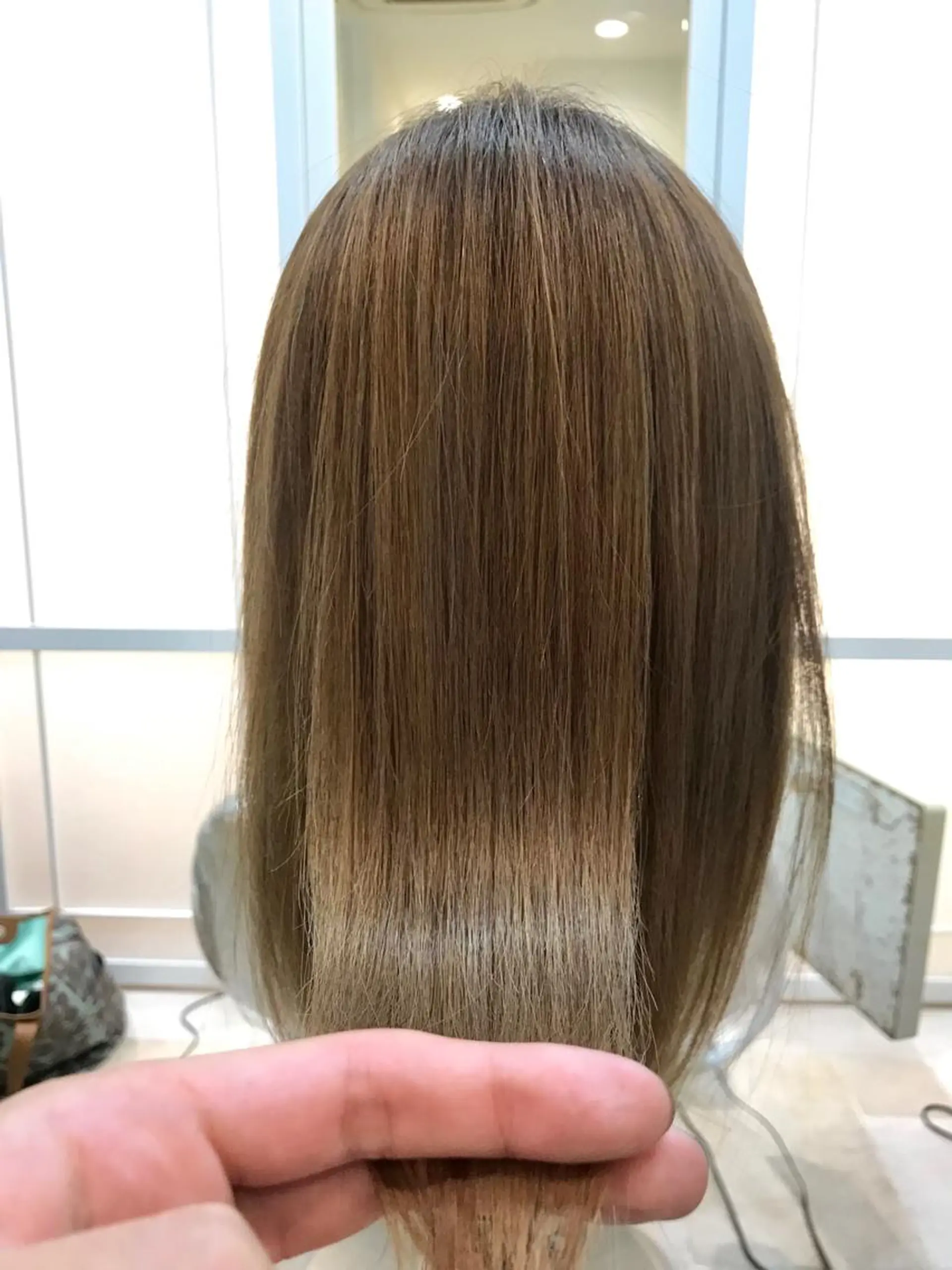 ミディアム 縮毛矯正/髪質改善 /韓国風　山川春輝のヘアスタイル