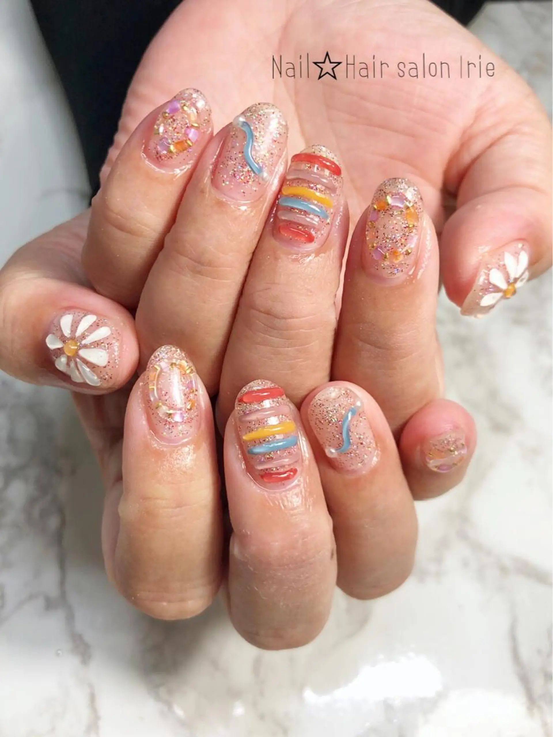ネイル ハンドネイル Hair salon Irie所属・與儀 知佳のネイルデザイン