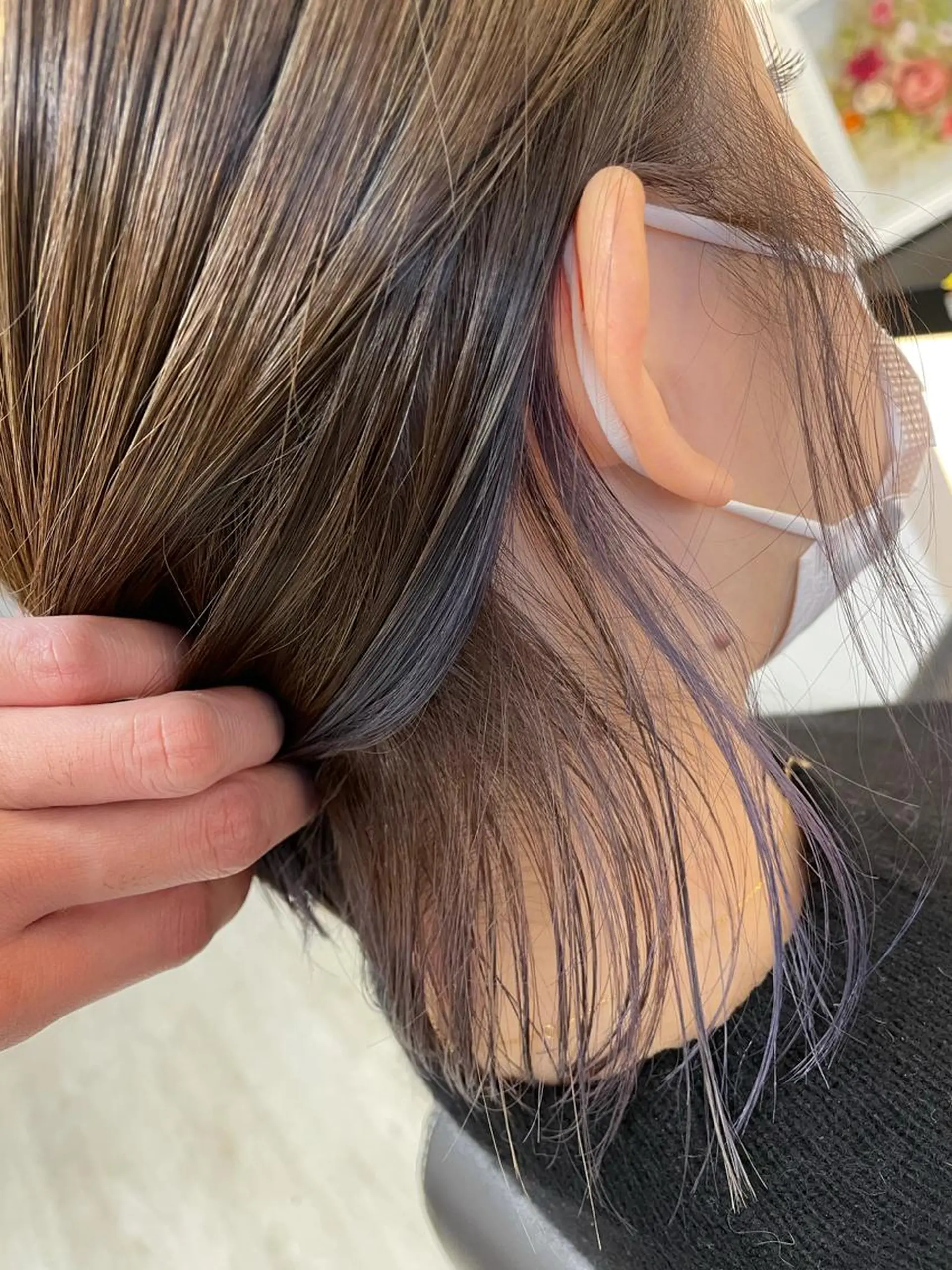 ミディアム カラー ブリーチ インナーカラー Hair salon Reve〜レーヴ〜所属・髪質改善・美髪矯正 特化型美容師・北野のヘアスタイル