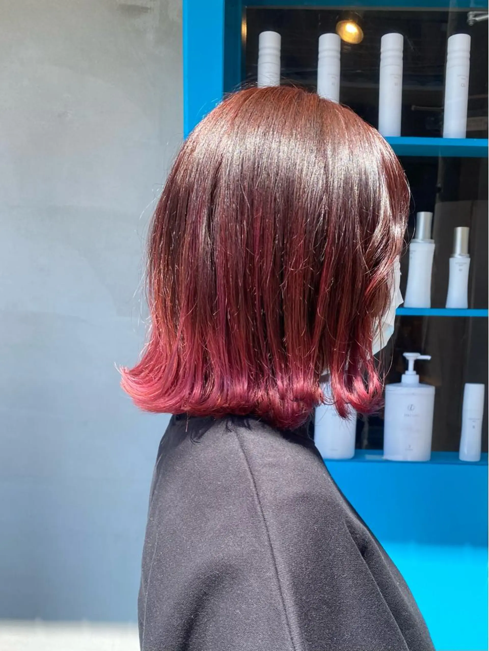 ミディアム カラー グラデーションカラー ハイライトカラー ピンクカラー ハイライト heavenly所属・中西 彩愛のヘアスタイル