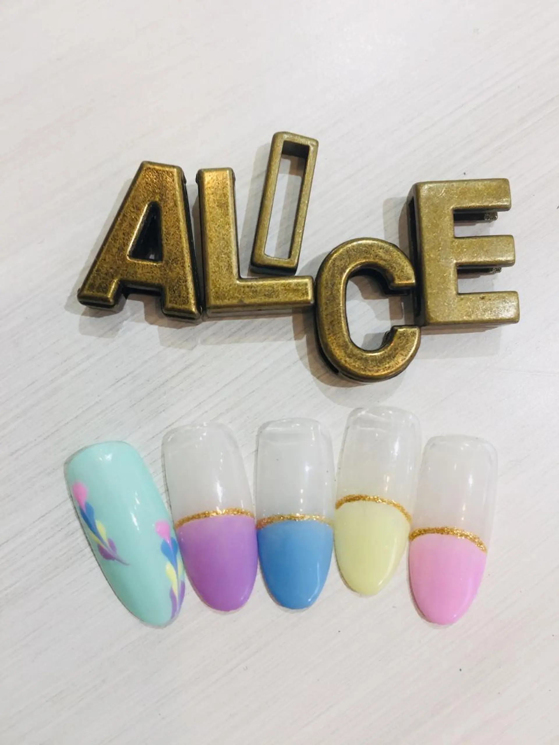 ネイル パステルネイル 春ネイル 美容室Alice kyoのネイルデザイン
