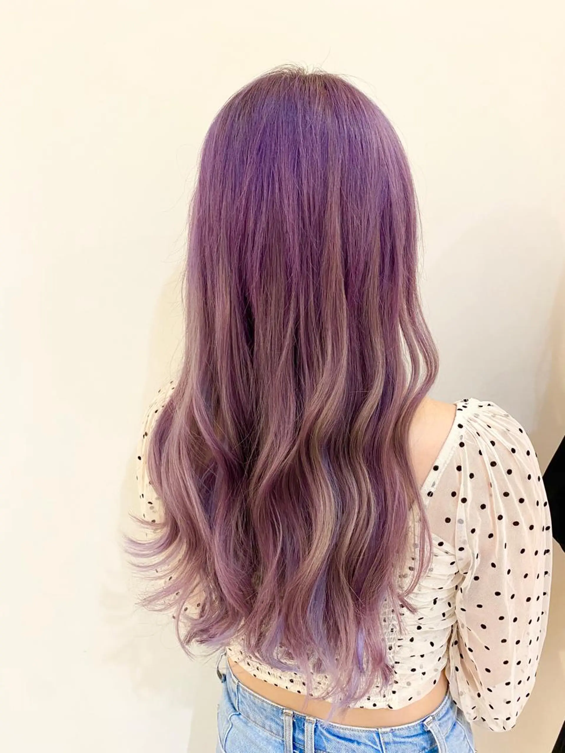 ロング カラー カット ヘアカラー エクステ 美髪改善・エクステ・ ストレート/カンジのヘアスタイル