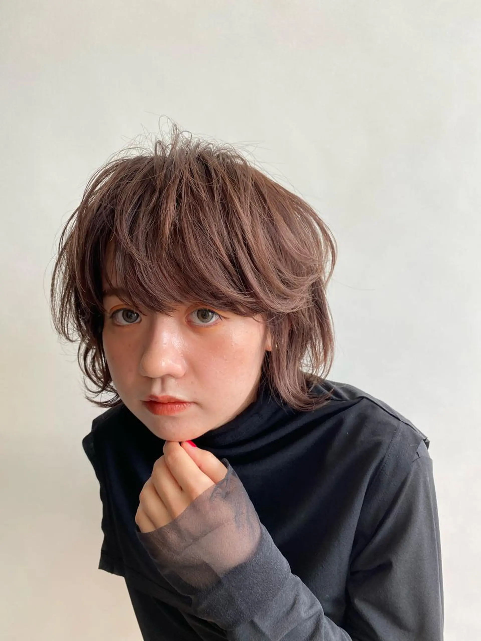 ショート カラー ✂韓国レイヤー 🦋みやび🪽のヘアスタイル