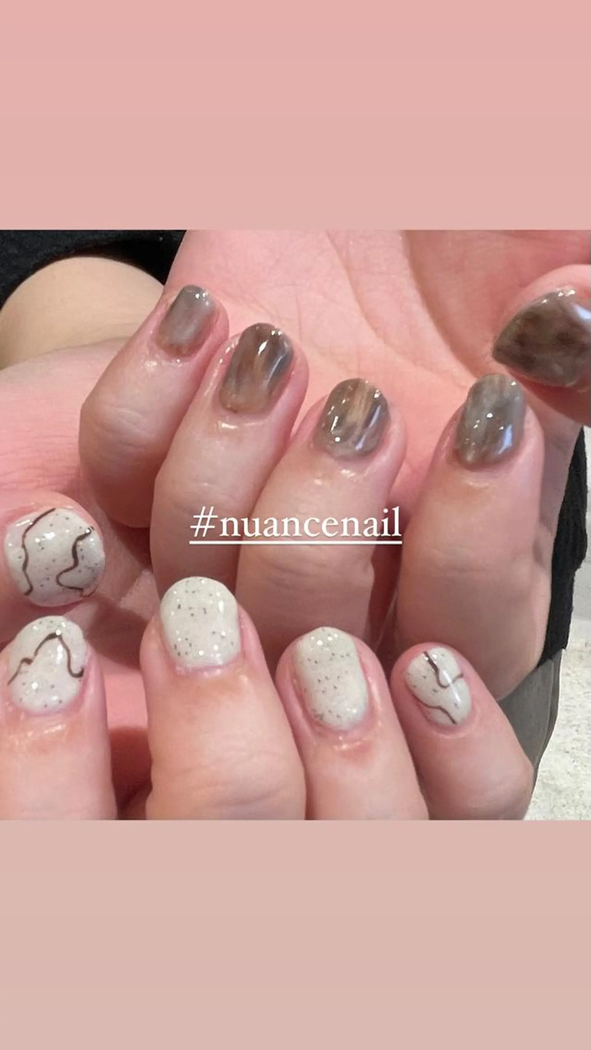 ネイル ニュアンスネイル ハンドネイル 淡色ネイル 🎀moeのネイルデザイン