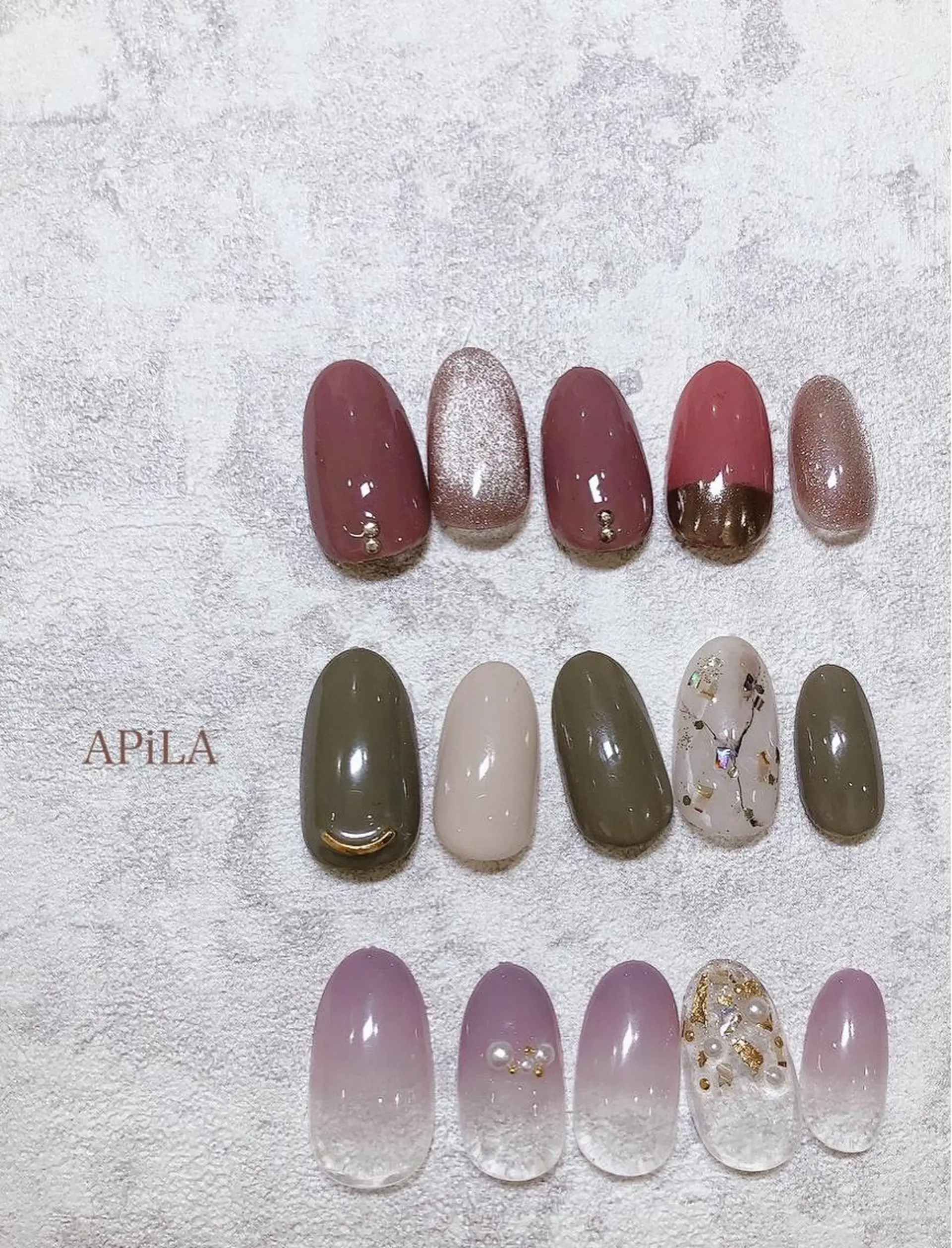 ネイル ハンドネイル APiLA 甲斐田のネイルデザイン