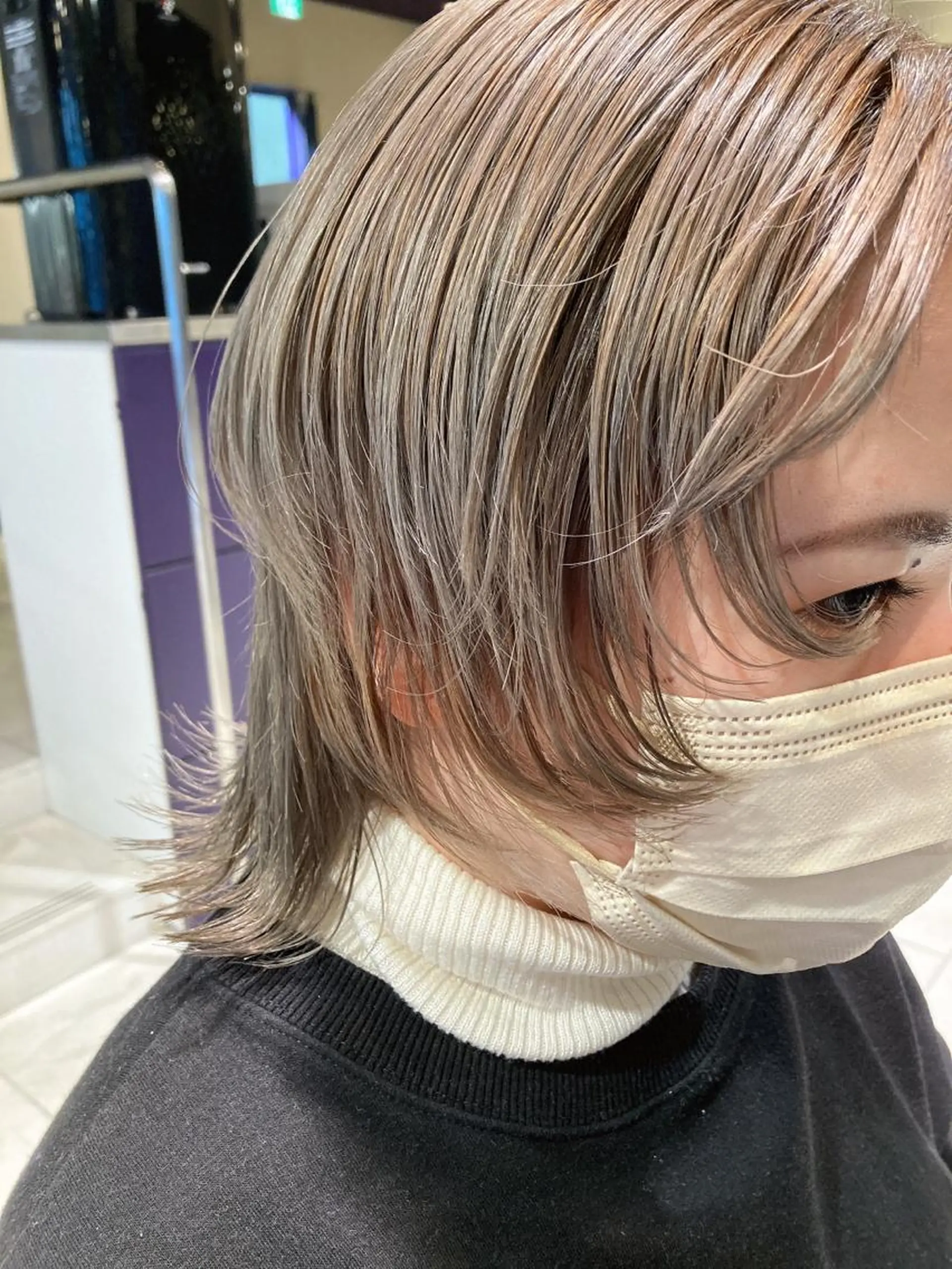ショート カラー ブリーチ レイヤーカット 小顔カット GO TODAY  SHAIRE  SALON   渋谷モディ所属・スキバサミを使わない カット🌼唯🌼のヘアスタイル