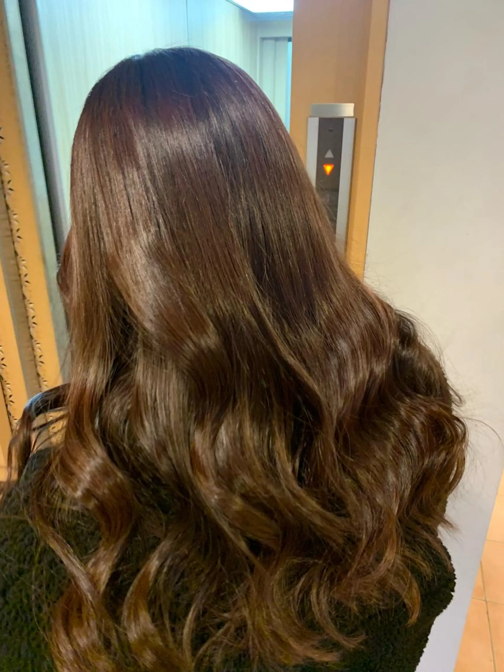 セミロング カット ヘアカラー トリートメント ルービック難波／韓国 /艶カラー/KAZUのヘアスタイル