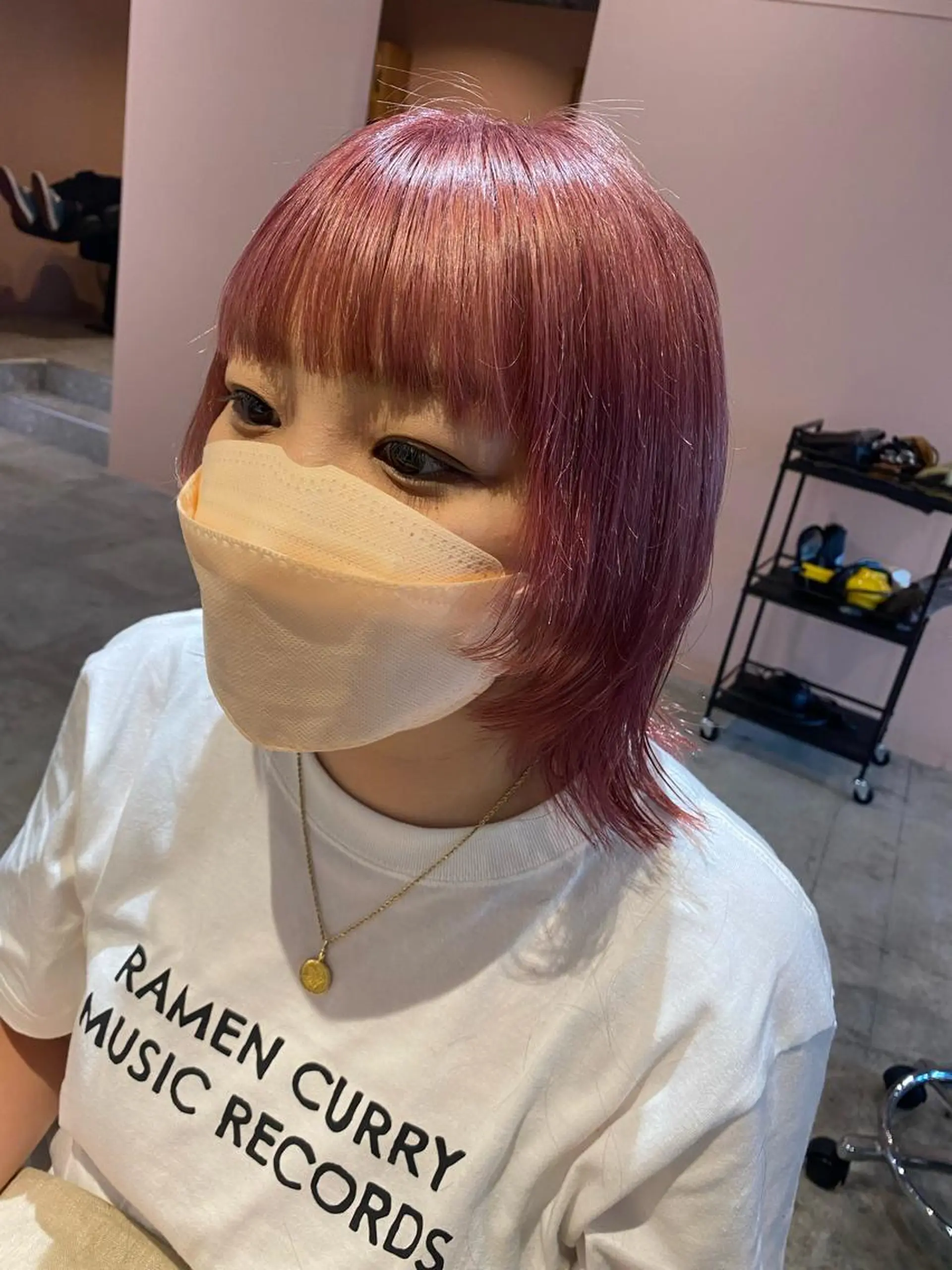 ミディアム カラー カット ヘアカラー Hayashi Shioriのヘアスタイル