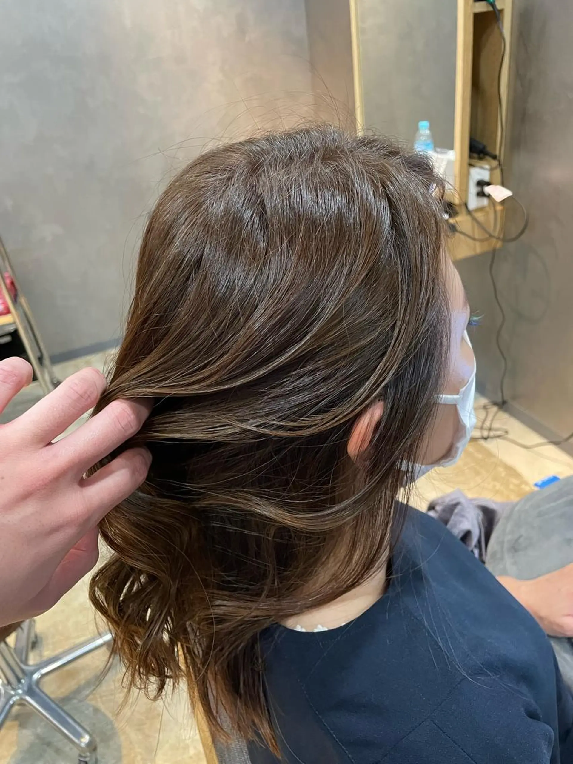 セミロング 上村 颯のヘアスタイル