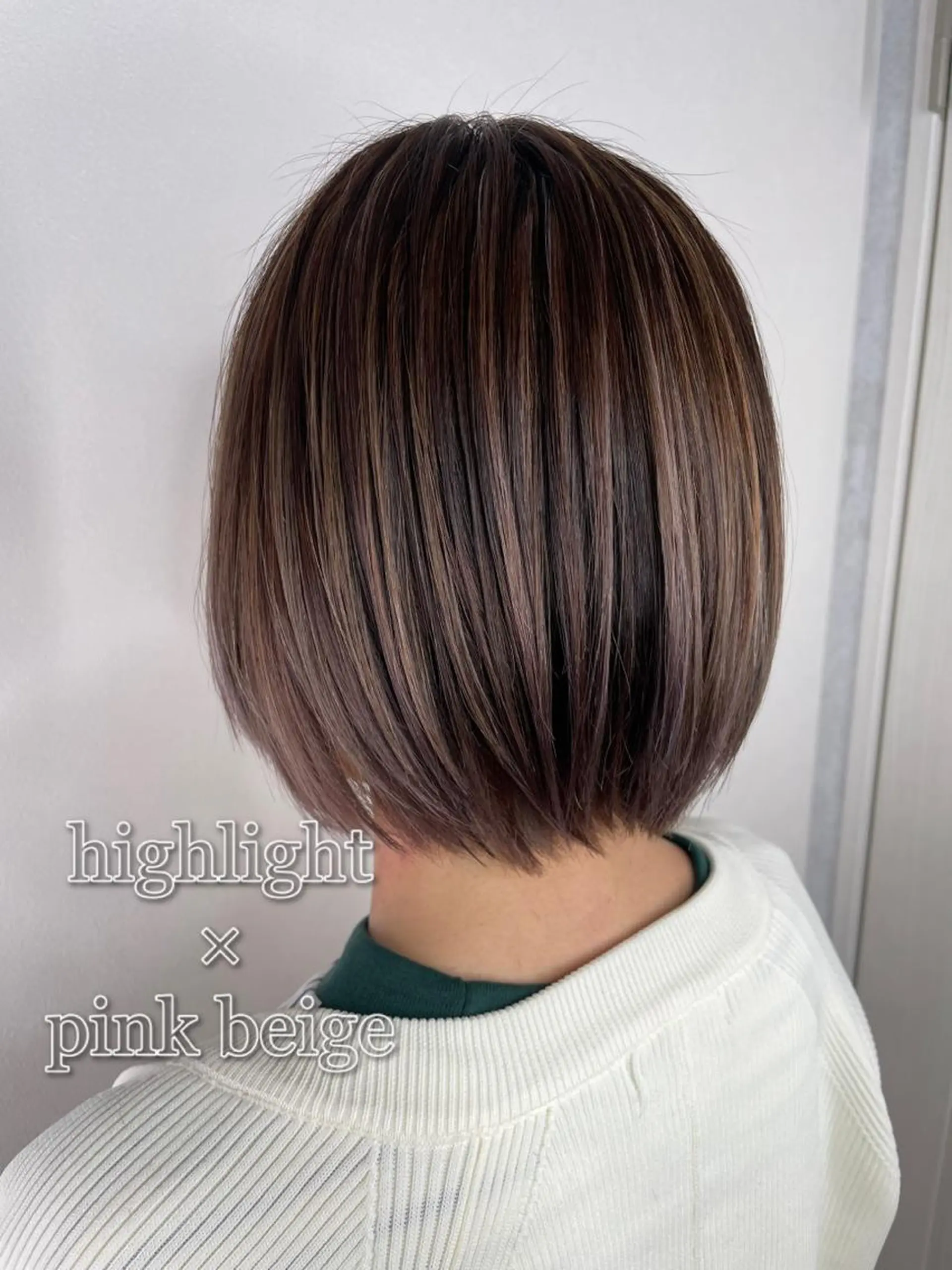 ショート カラー 小顔カット/透明感 カラー/美髪矯正🫧のヘアスタイル