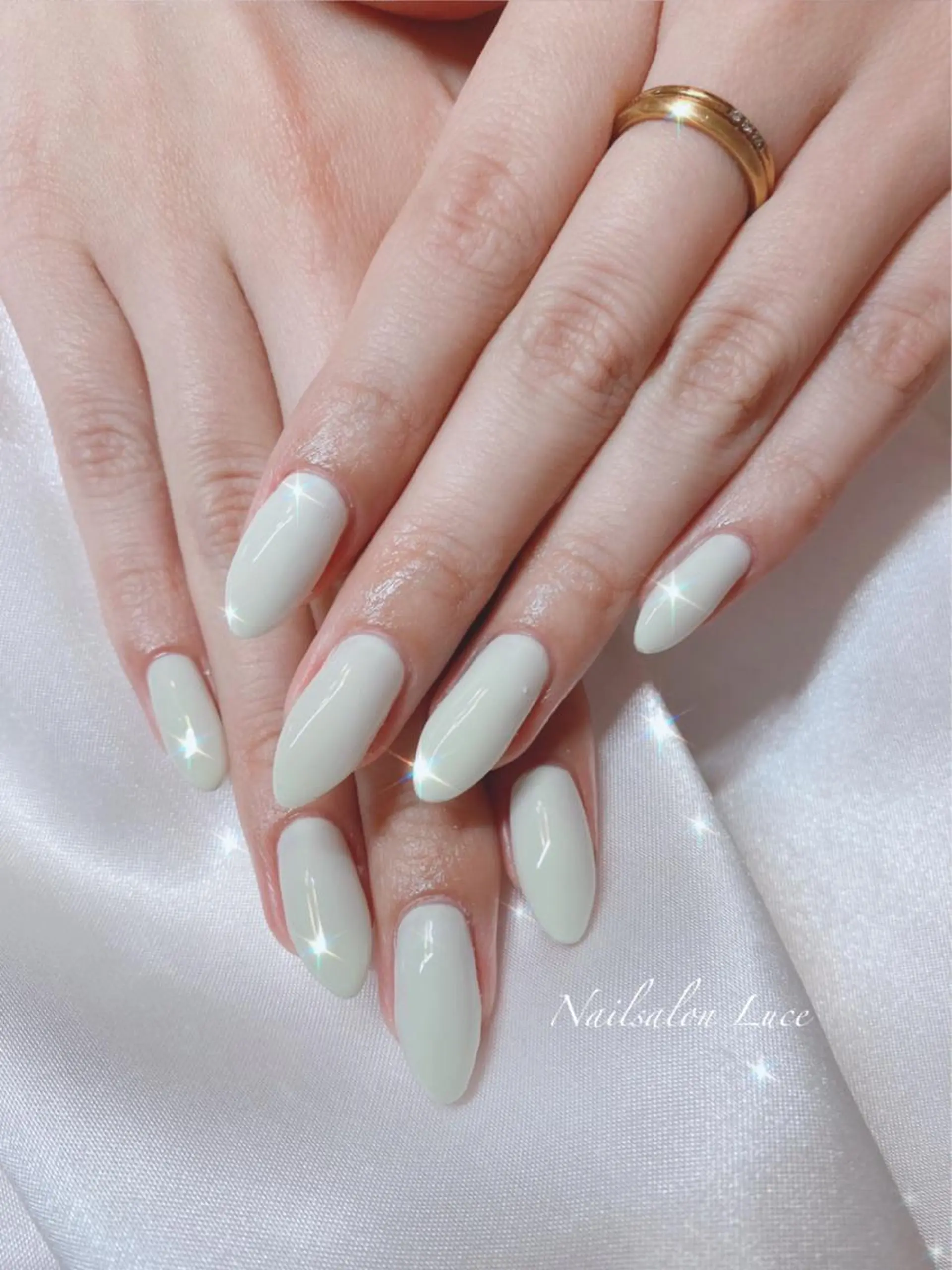 ネイル ジェルネイル グリーン ワンカラーネイル パステルネイル ネイル& 脱毛サロン　Lのマツエク・マツパデザイン