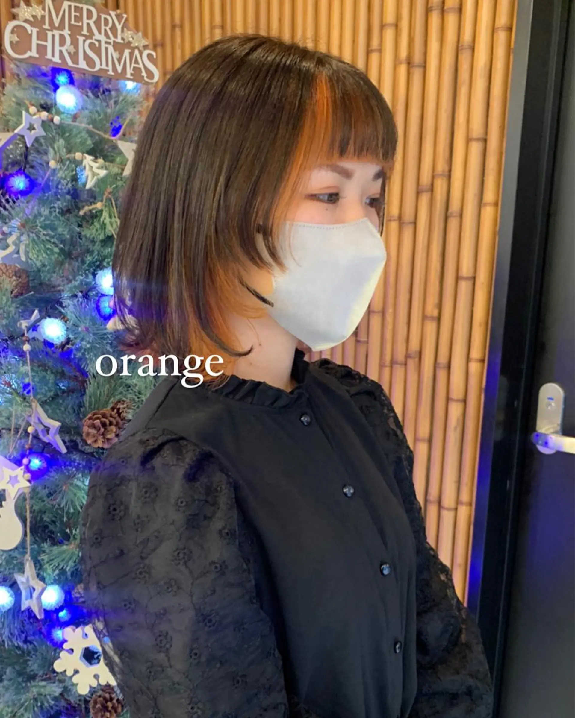 ミディアム カラー ヘアカラー 山下恋佳/矢場町/ ブリーチ/ショートのヘアスタイル