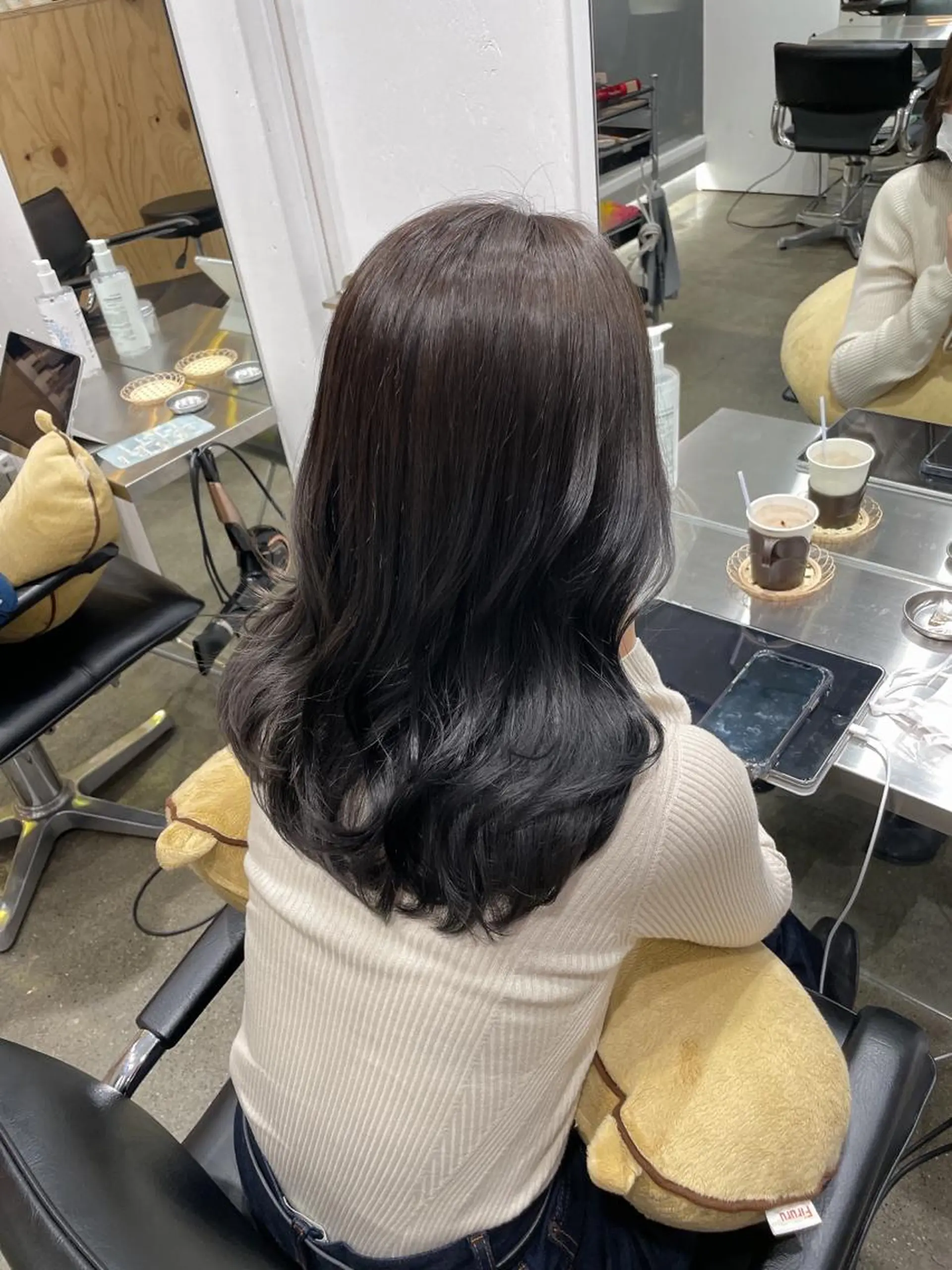 セミロング カラー アディクシーカラー ブリーチ グレージュ ラベンダーカラー ラベンダーグレージュ カット ヘアカラー トリートメント 🪞♡韓国風スタイル MISATO🪞♡のヘアスタイル