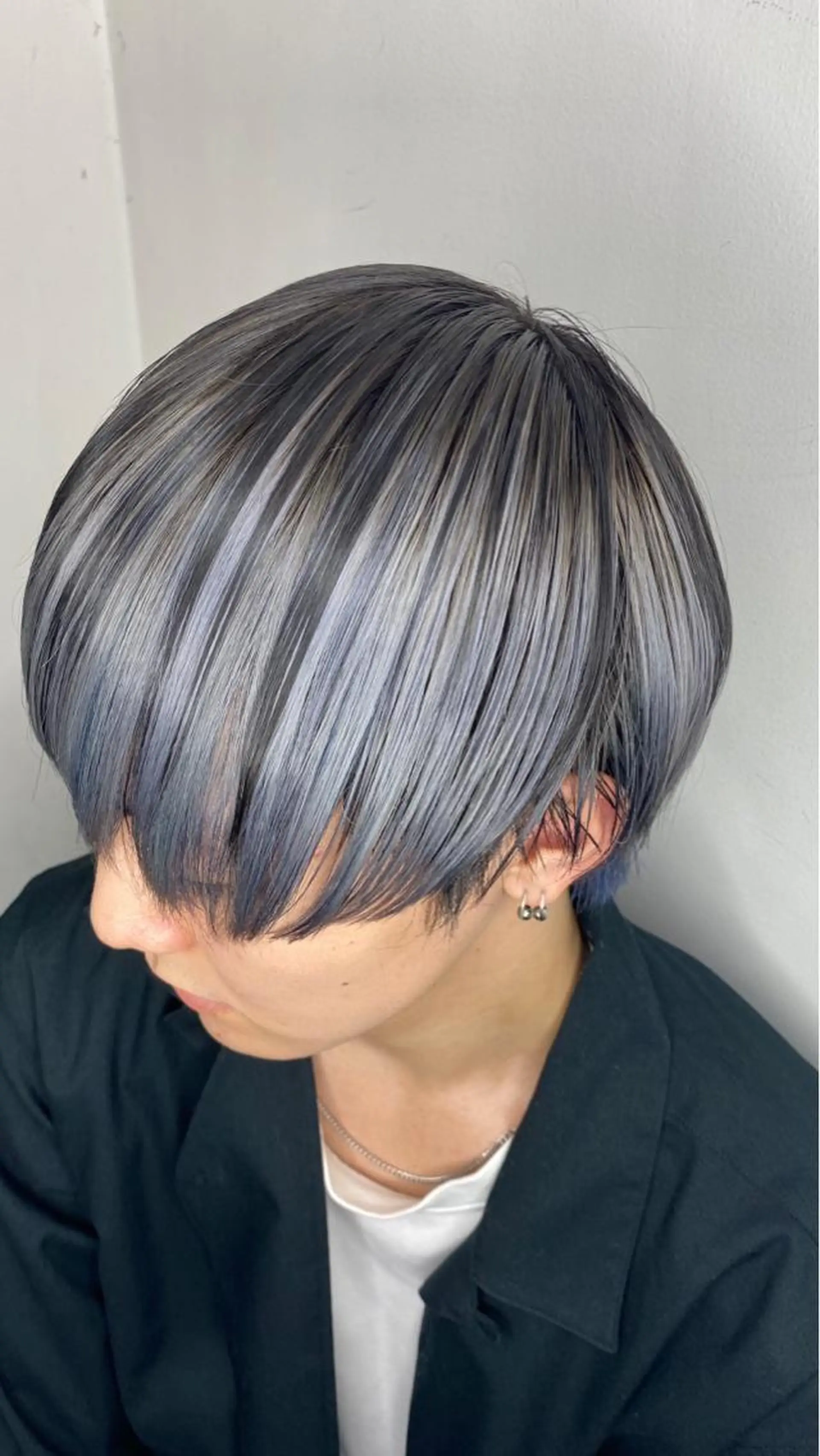 ミディアム カラー メンズ シャドウパーマ/縦落 ちパーマ 大久保拓実のヘアスタイル