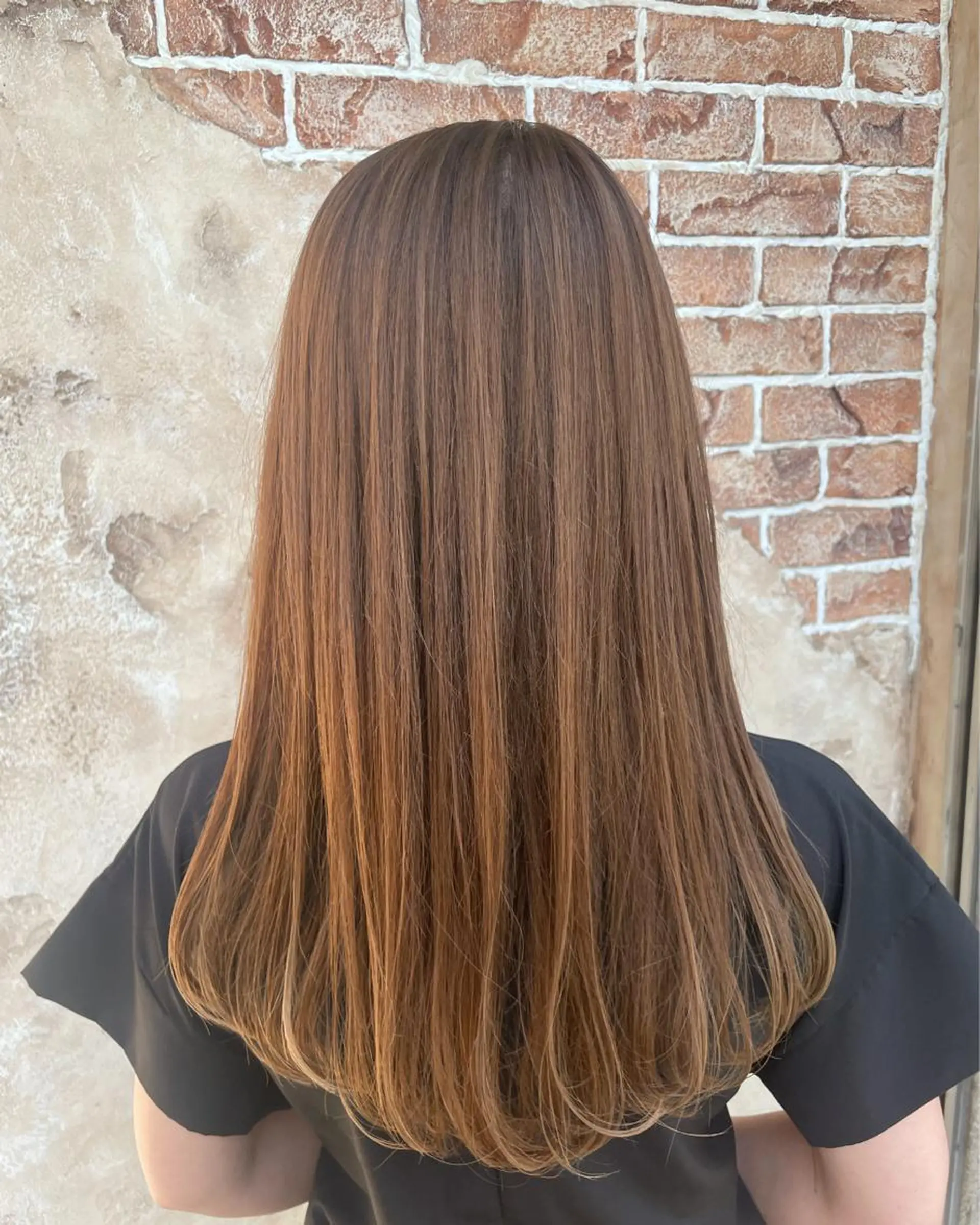 セミロング カラー カット ヘアカラー トリートメント ノンダメージサロン/ 豊中/美容室のヘアスタイル