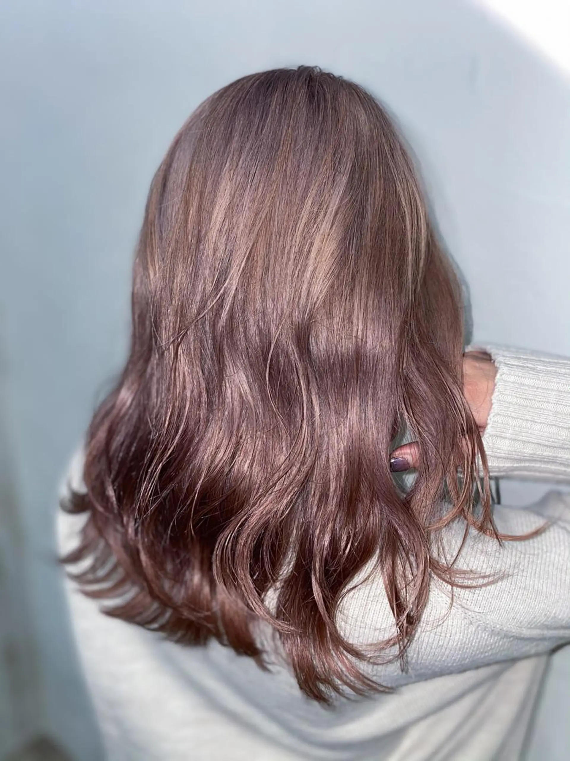 ロング パープルカラー ブリーチ／デザイン／ 🫟Rurika🫟のヘアスタイル