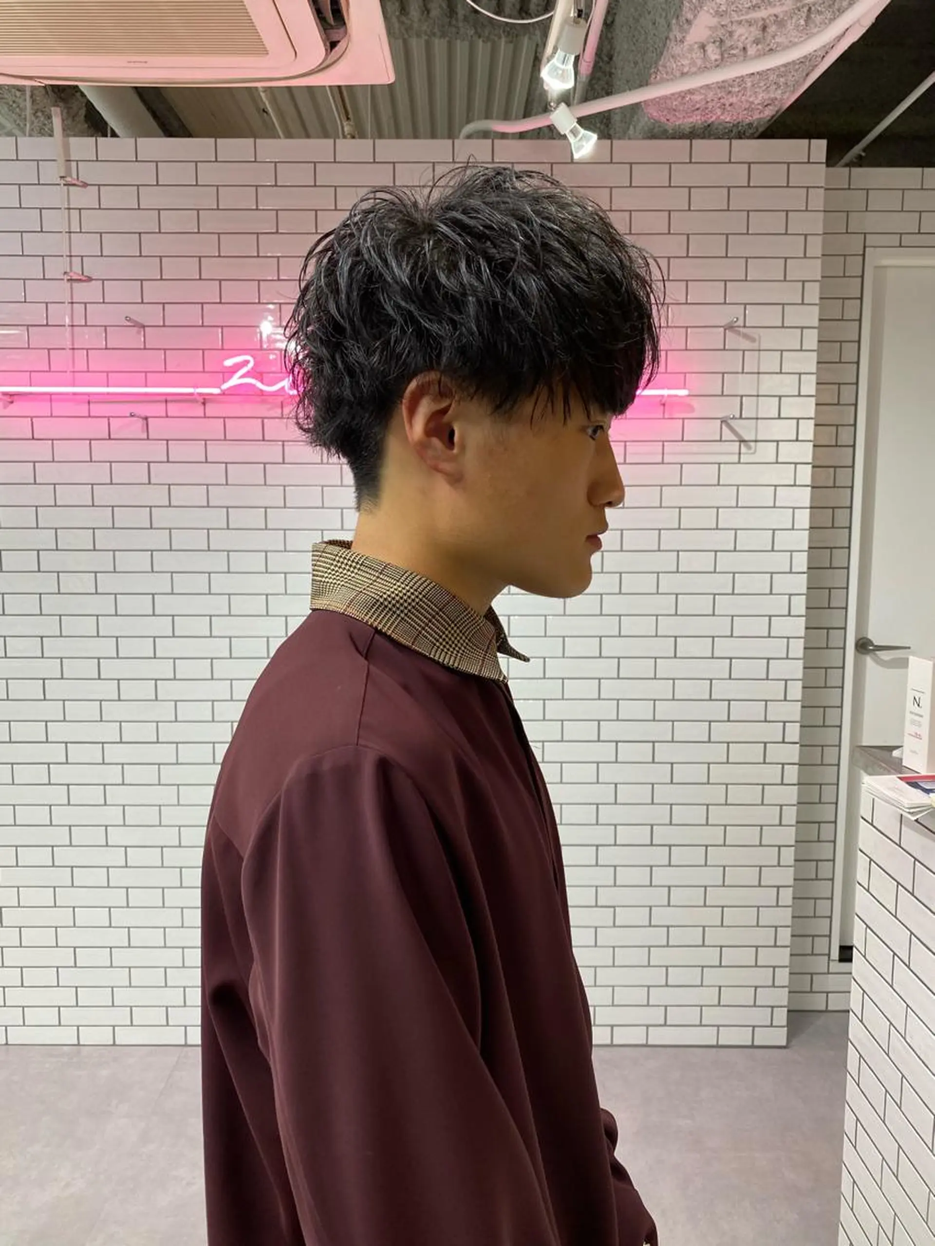 メンズ マッシュ メンズパーマ BLEUNIR  中崎町所属・梅田中崎町メンズ 美容師ユースケのヘアスタイル