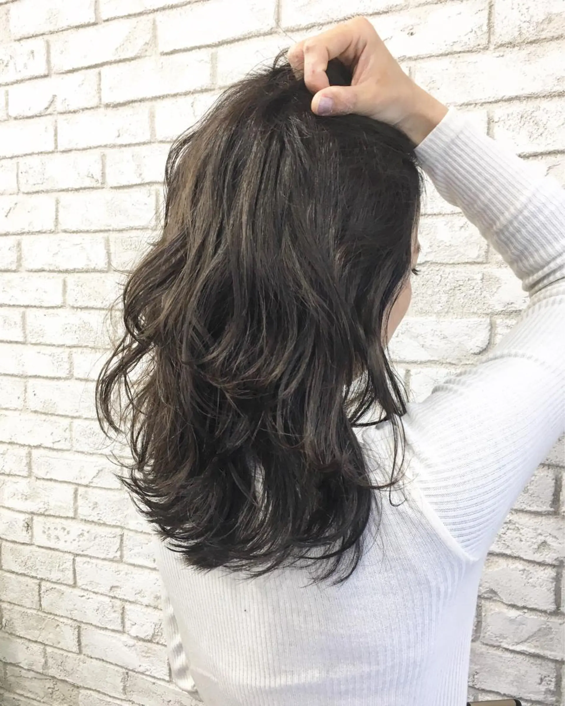 セミロング カラー イルミナカラー boutique misakiのヘアスタイル