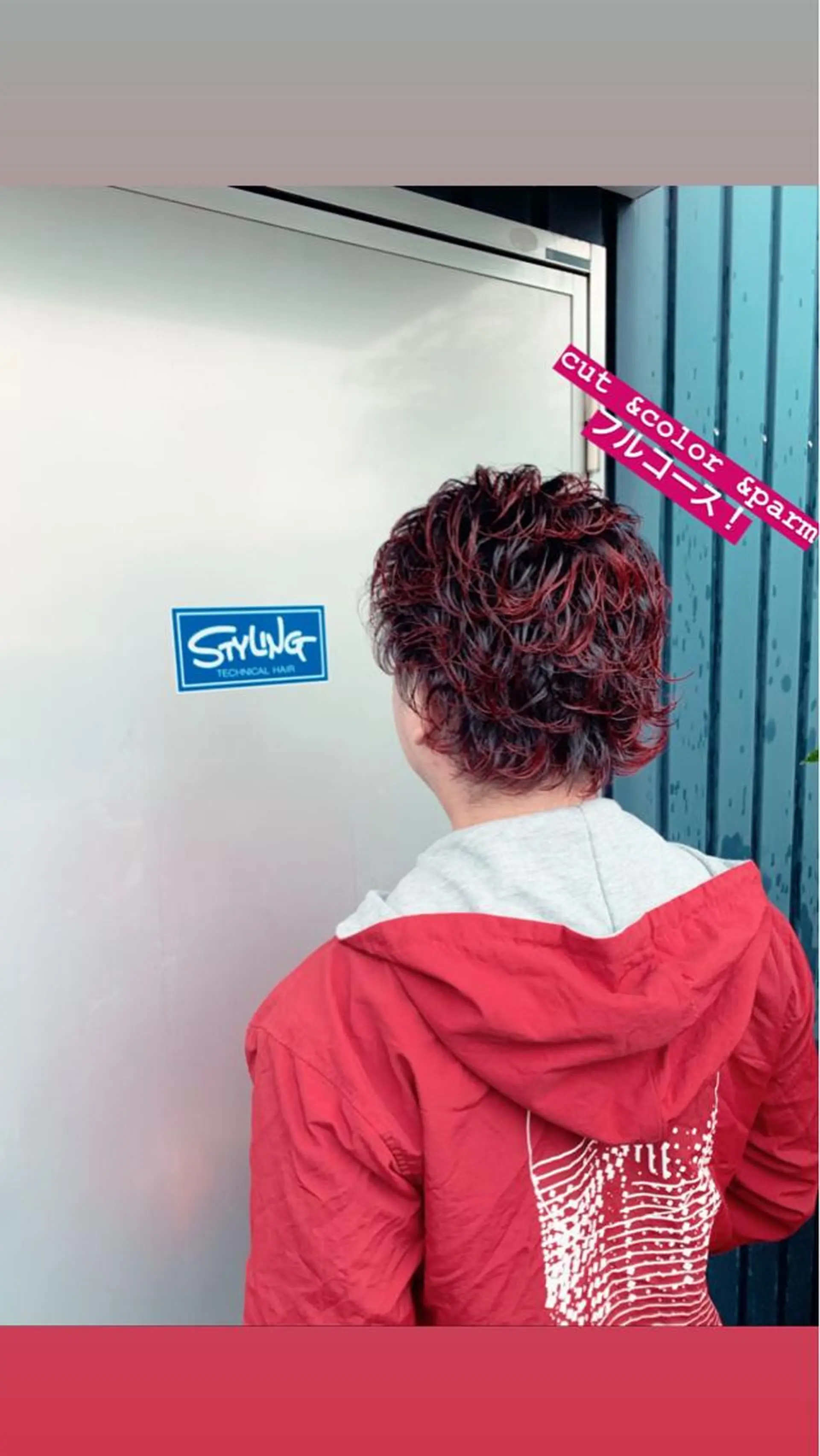 ショート カラー パーマ メンズ メンズブリーチ メンズパーマ ブリーチ Tina所属・「Tina」一木 智之のヘアスタイル