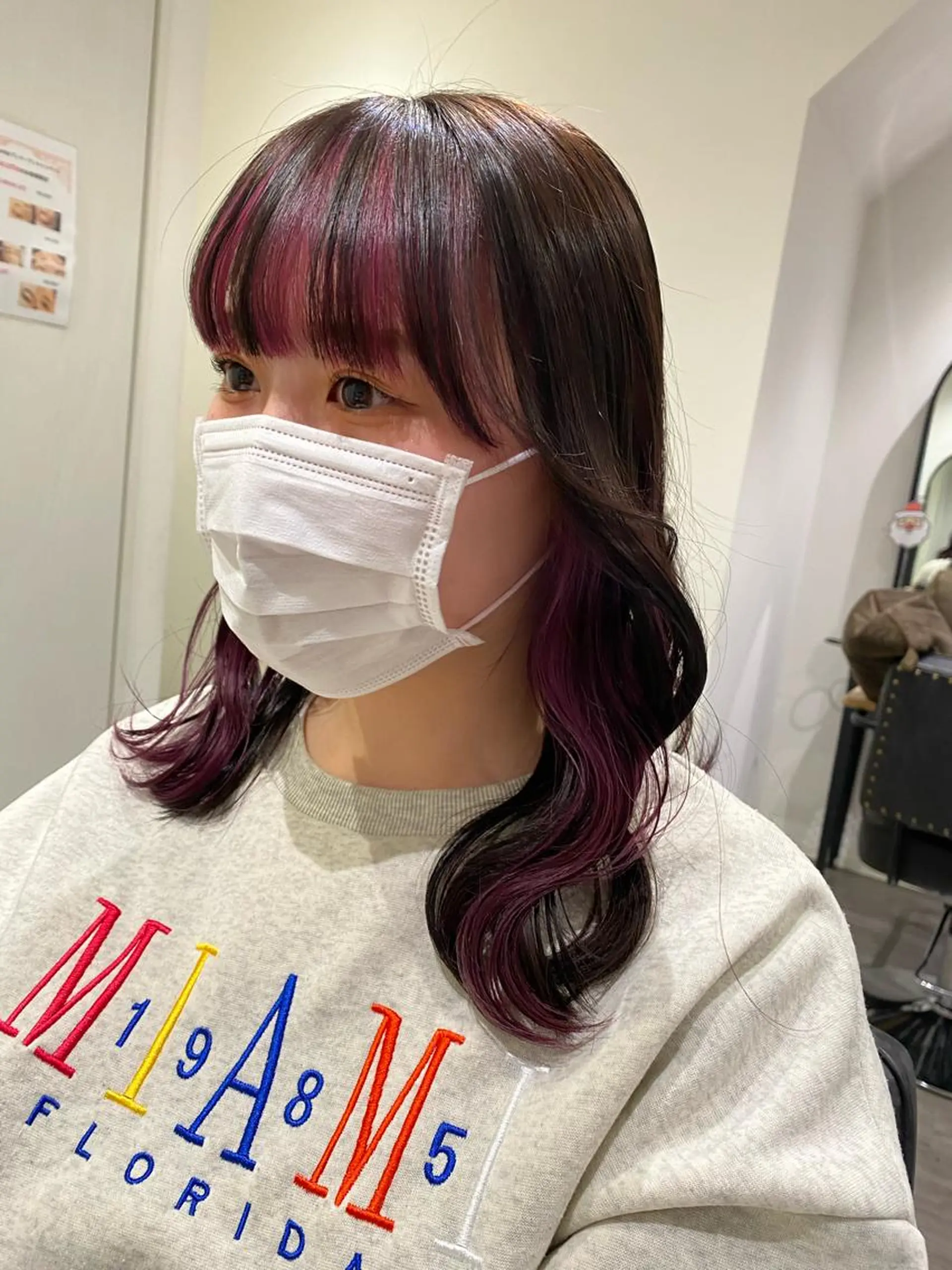 セミロング ヘアカラー cocotte🌿 amaneのマツエク・マツパデザイン